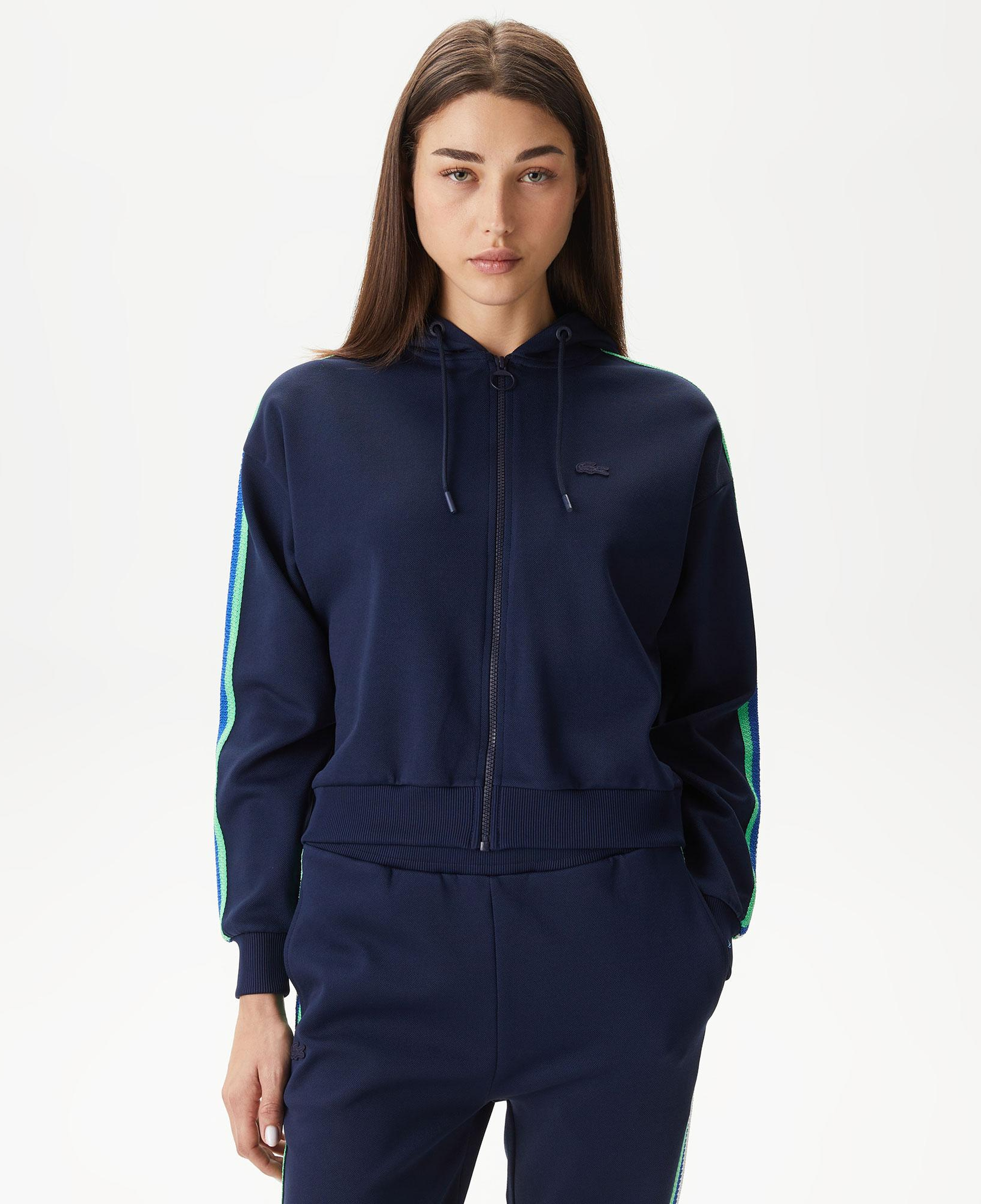 Kadın Relaxed Fit Kapüşonlu Lacivert Sweatshirt