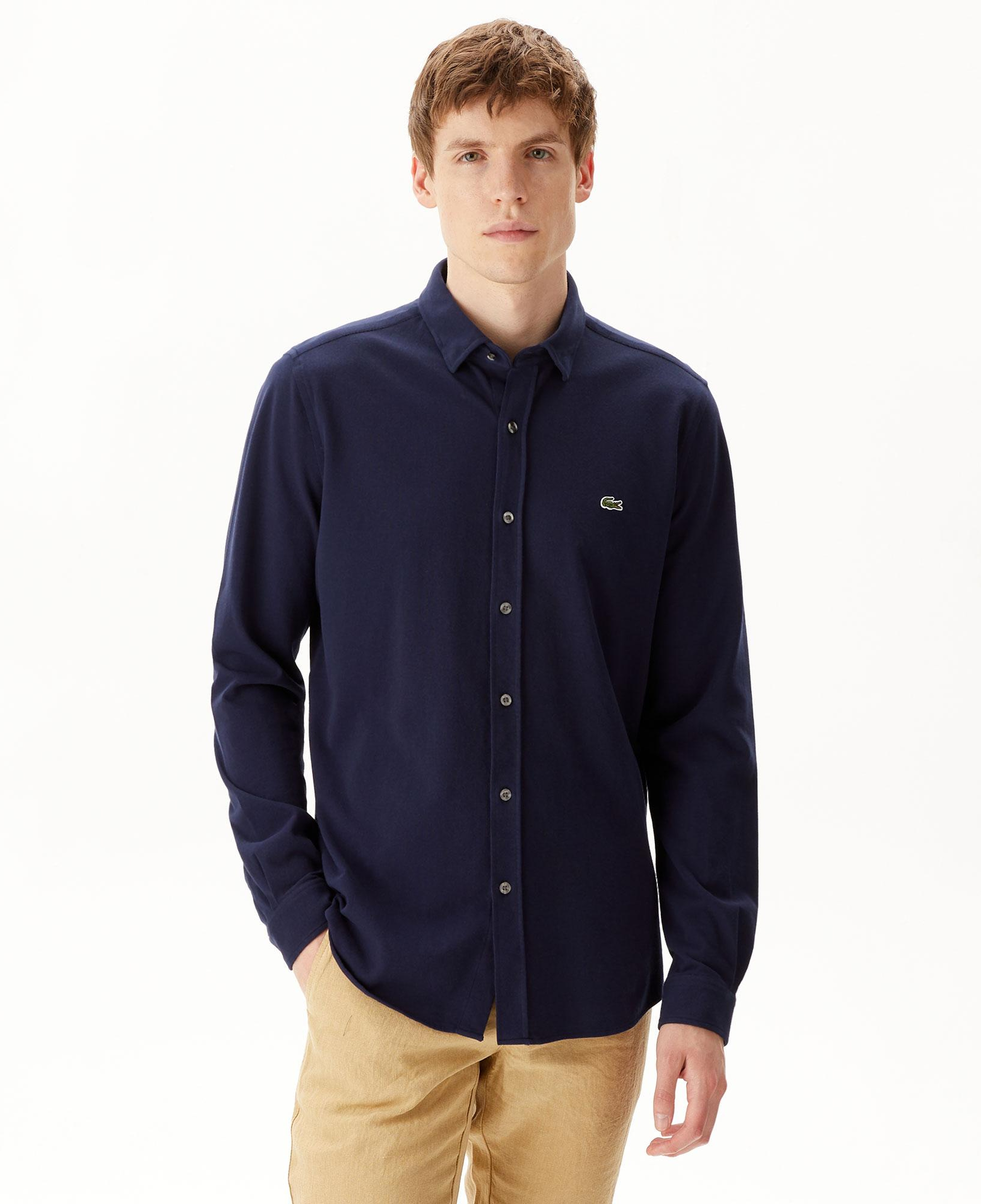 Erkek Slim Fit Lacivert Gömlek