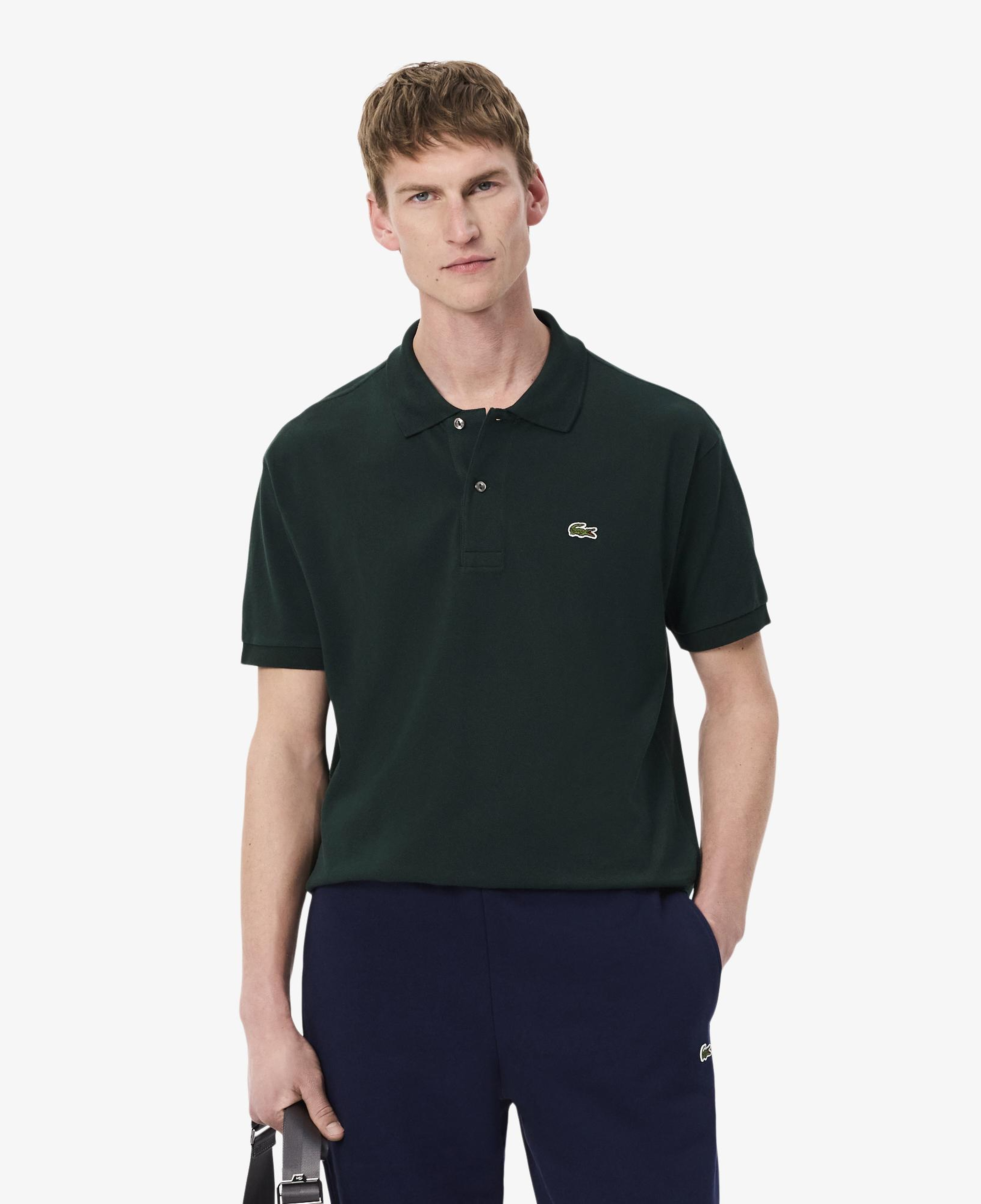 L.12.12 Erkek Classic Fit Koyu Yeşil Polo