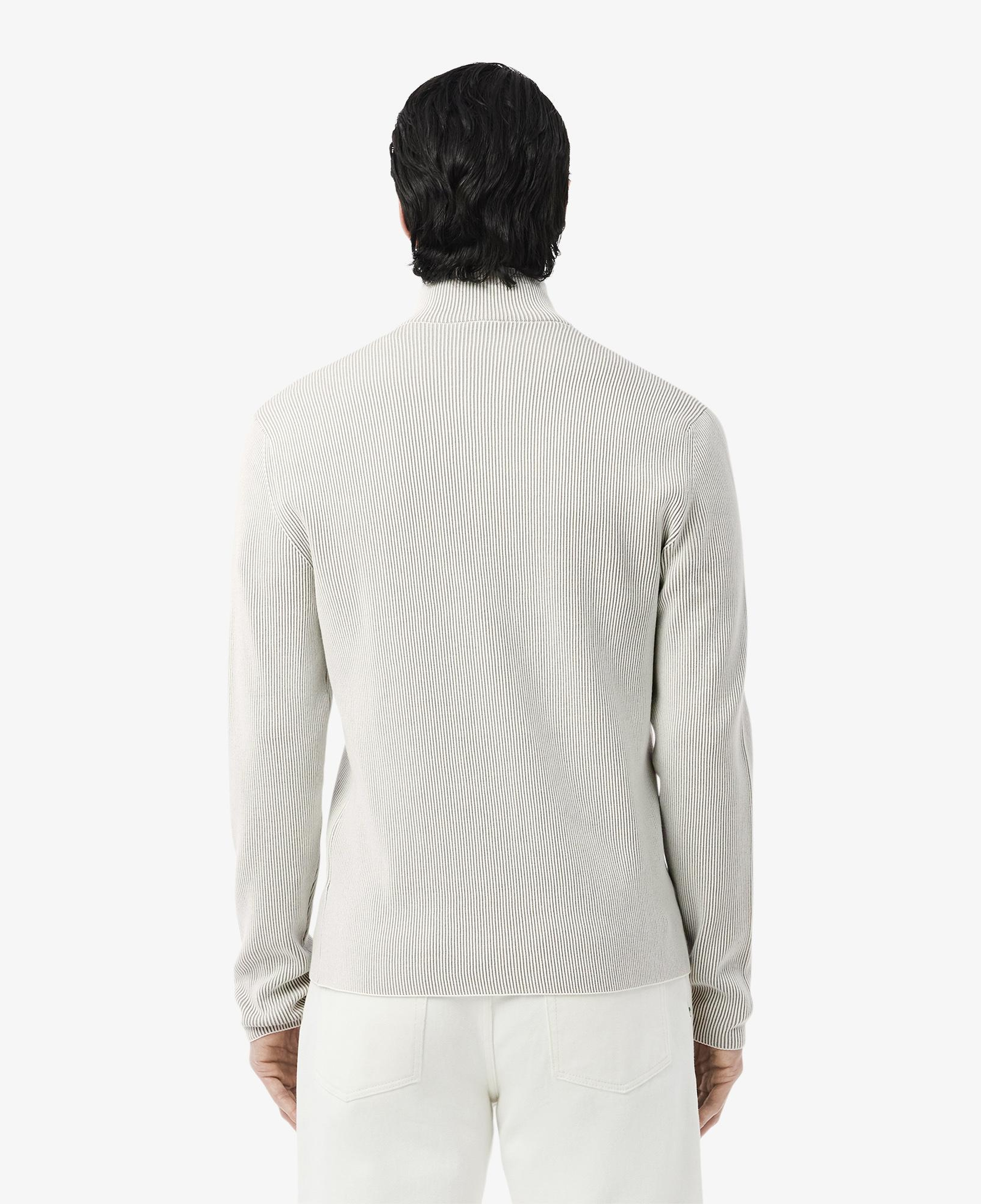 Lacoste Erkek Classic Fit Fermuarlı Yaka Gri Triko