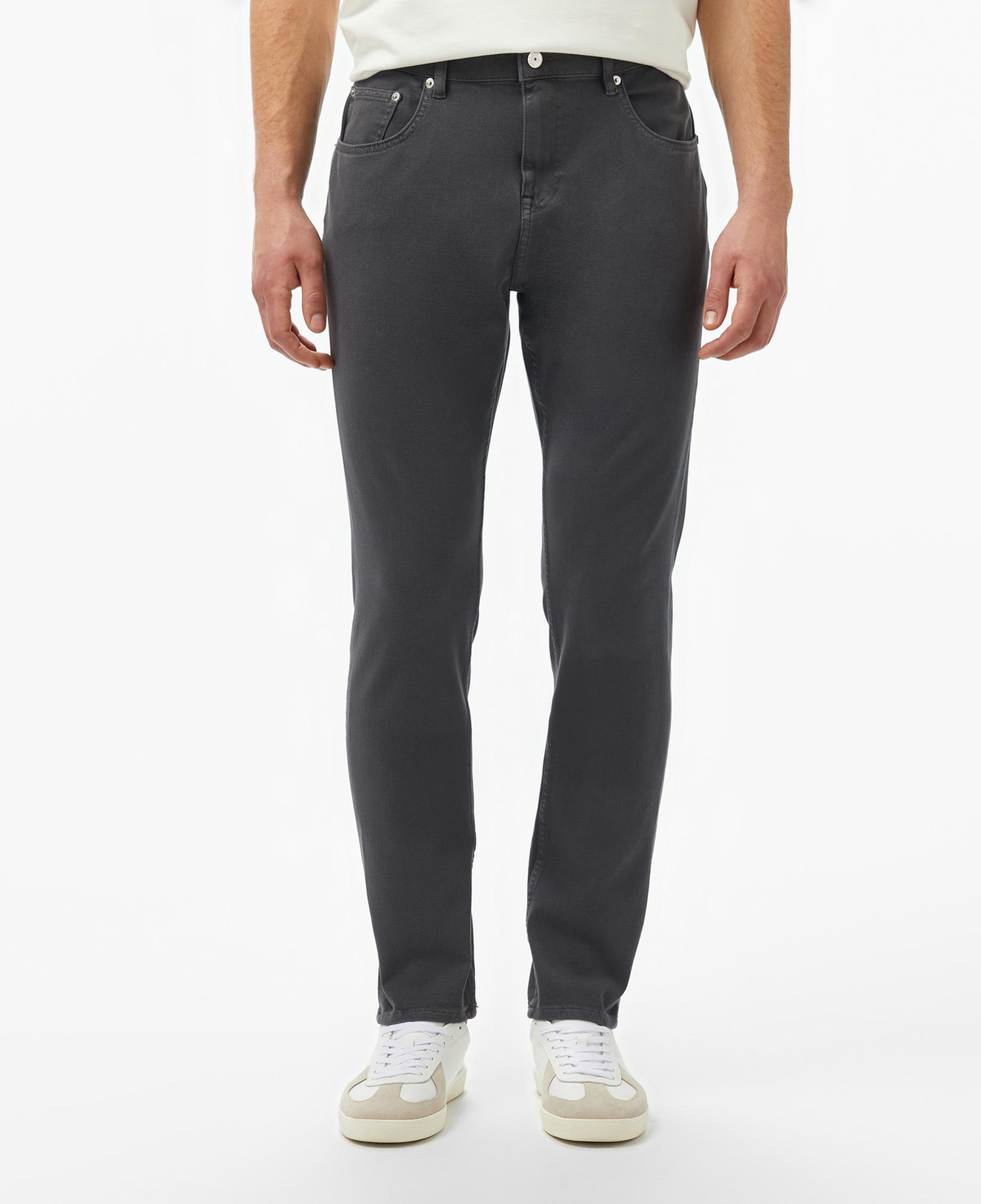 Erkek Slim Fit Gri Jean Pantolon