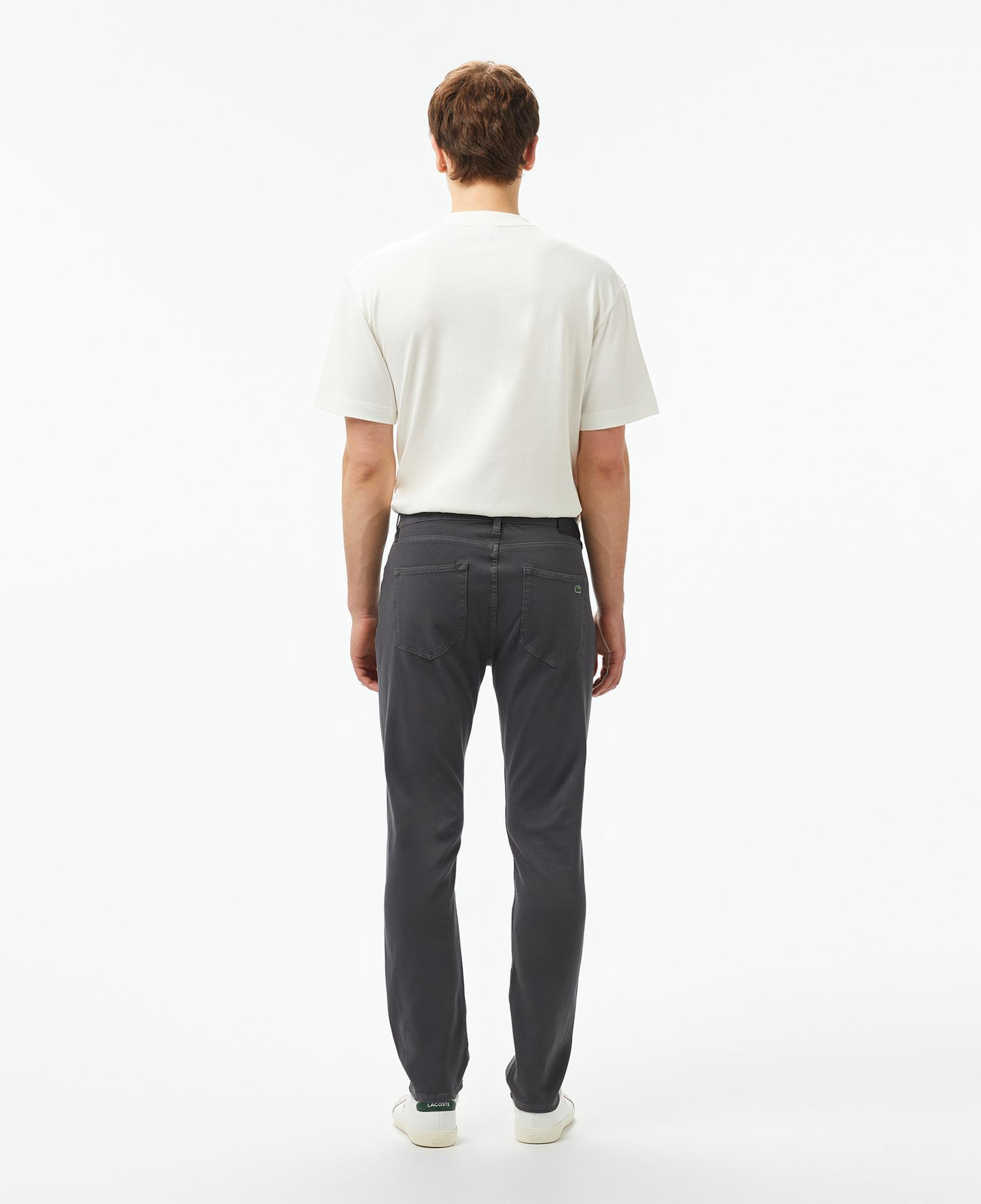 Erkek Slim Fit Gri Jean Pantolon