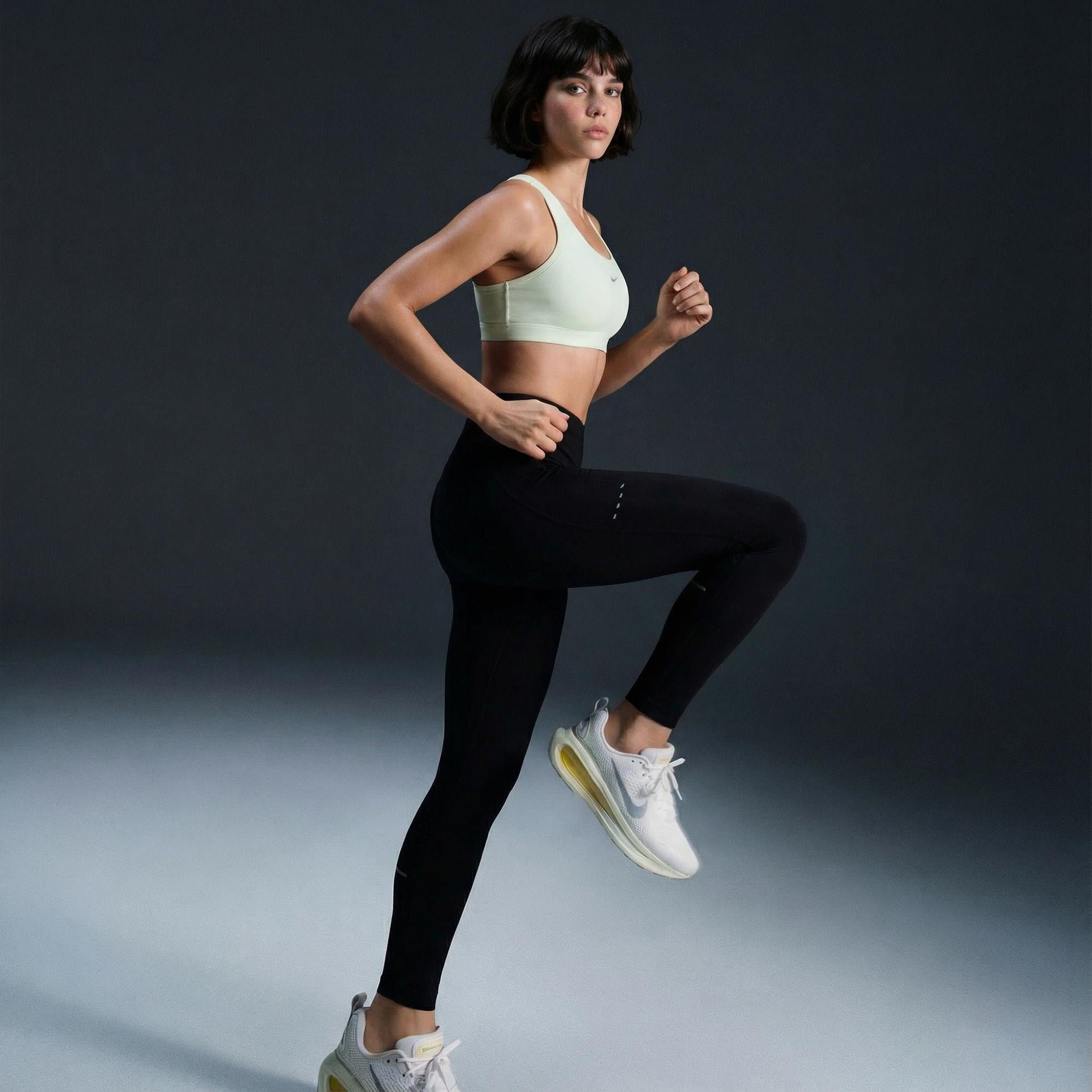 Nike Dri-Fit Swift Heritage Kadın Siyah Tayt