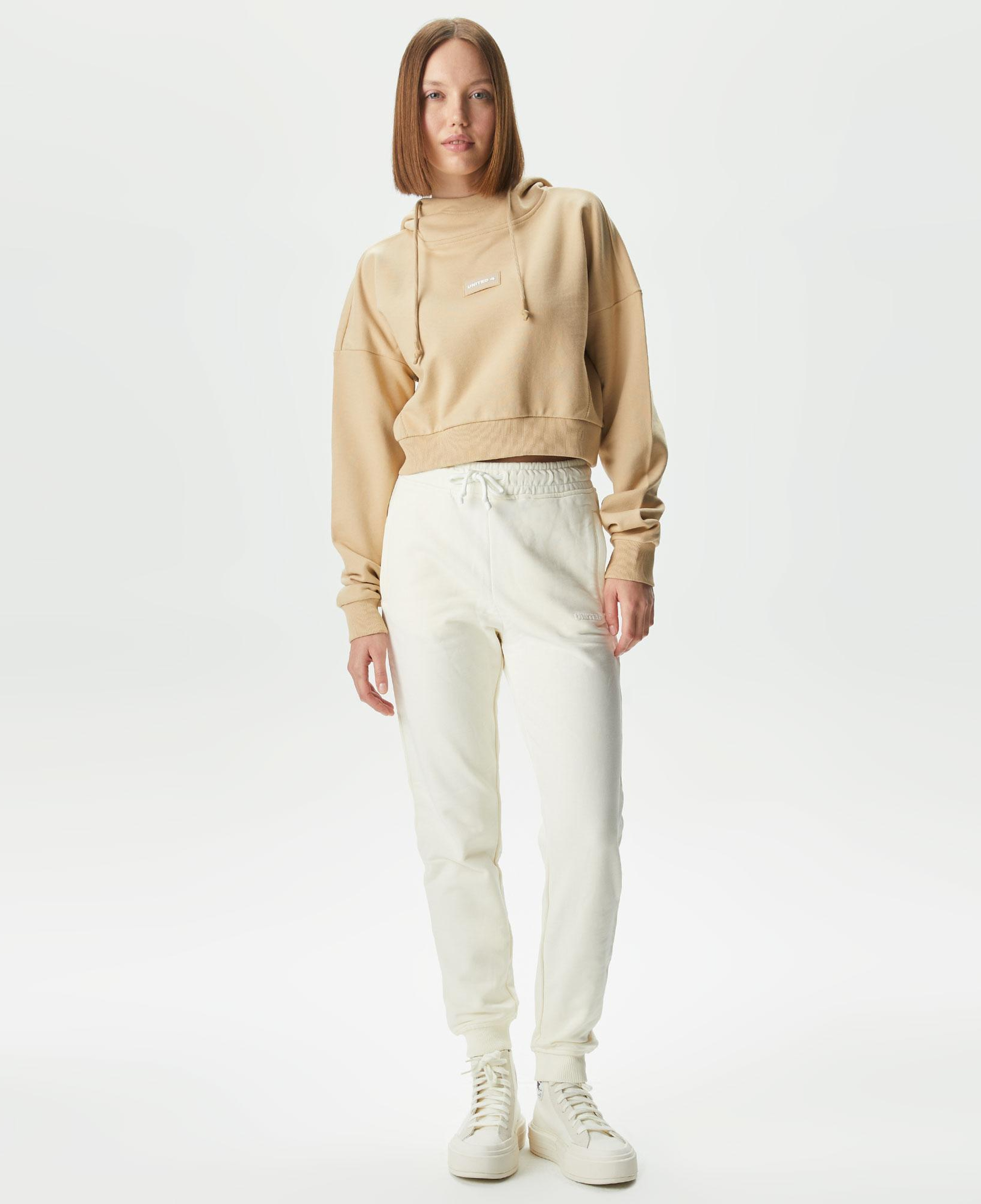 UNITED4 Kadın Krem Sweatshirt