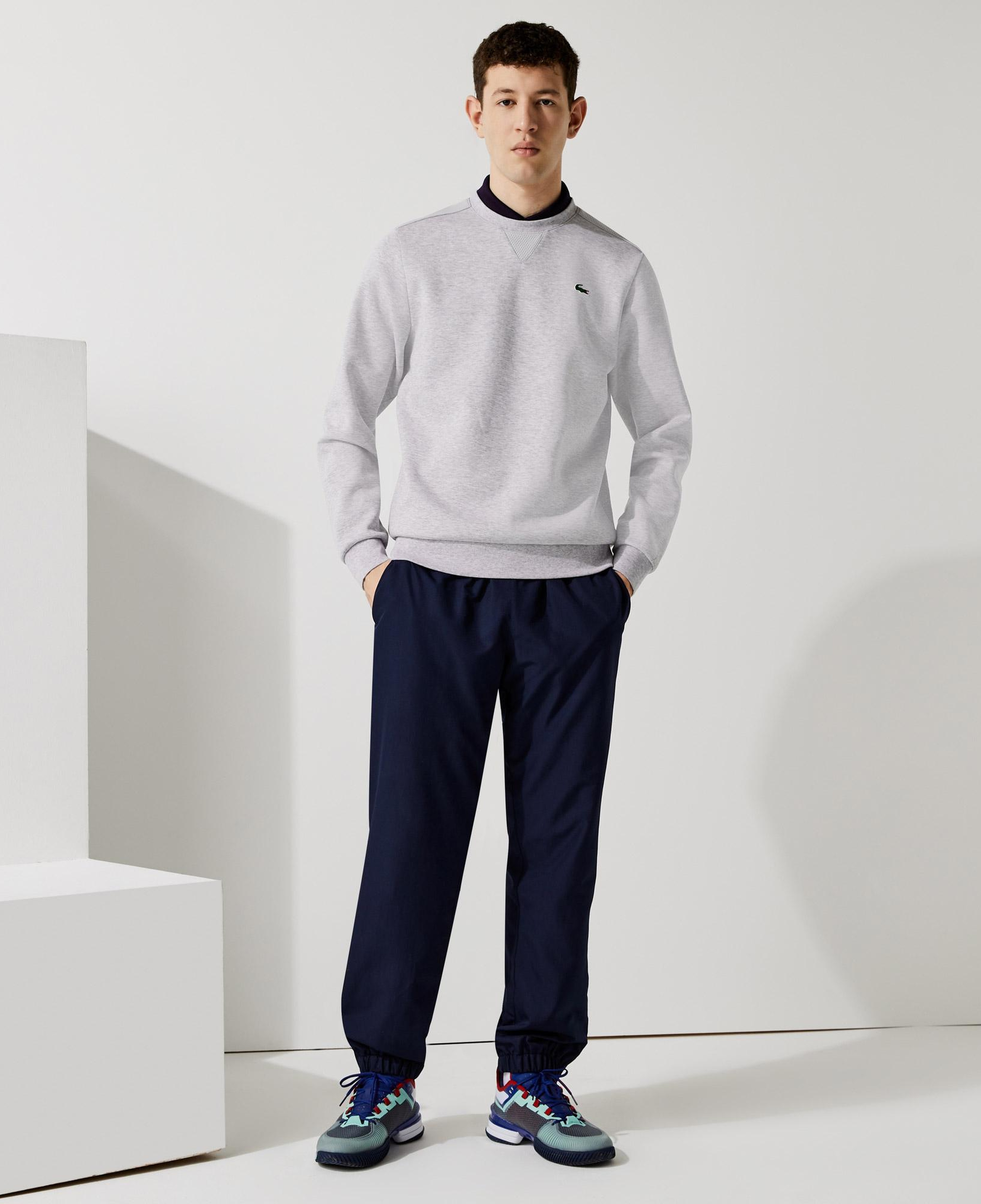 Lacoste Crew Neck Kanguru Cepli Erkek Siyah Sweatshirt