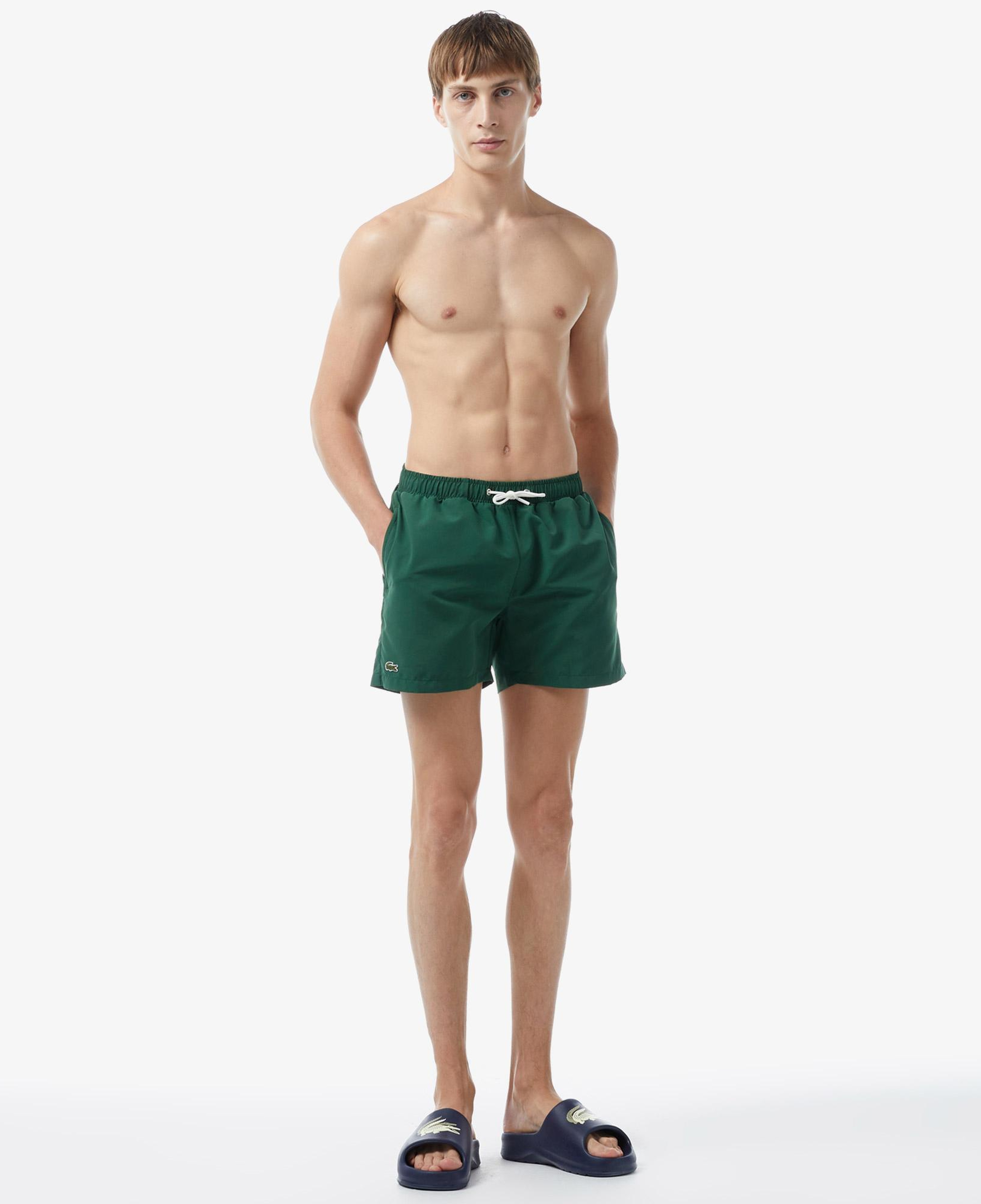 Lacoste Baskılı Erkek Yeşil Deniz Şortu