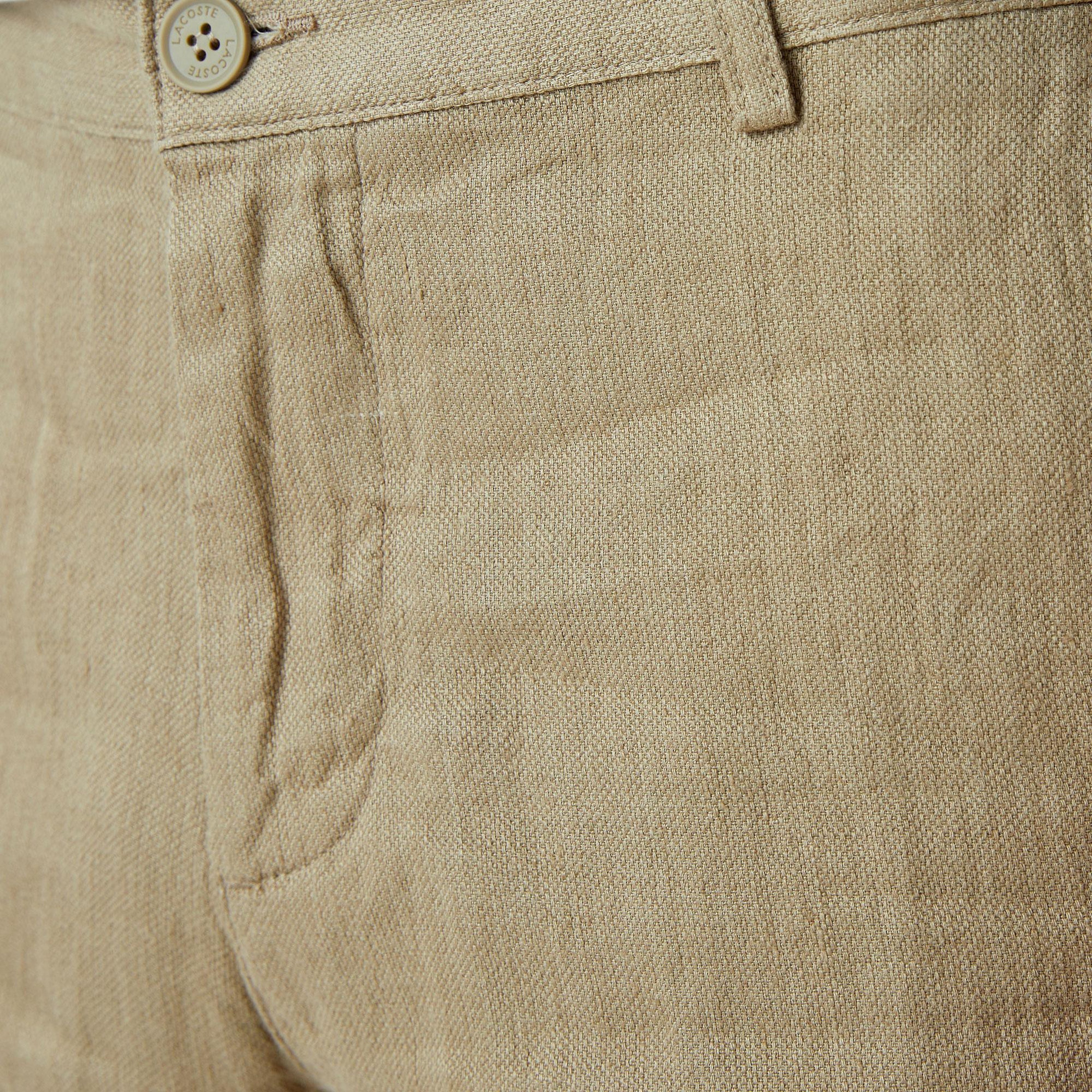 Lacoste Erkek Slim Fit Keten Bermuda