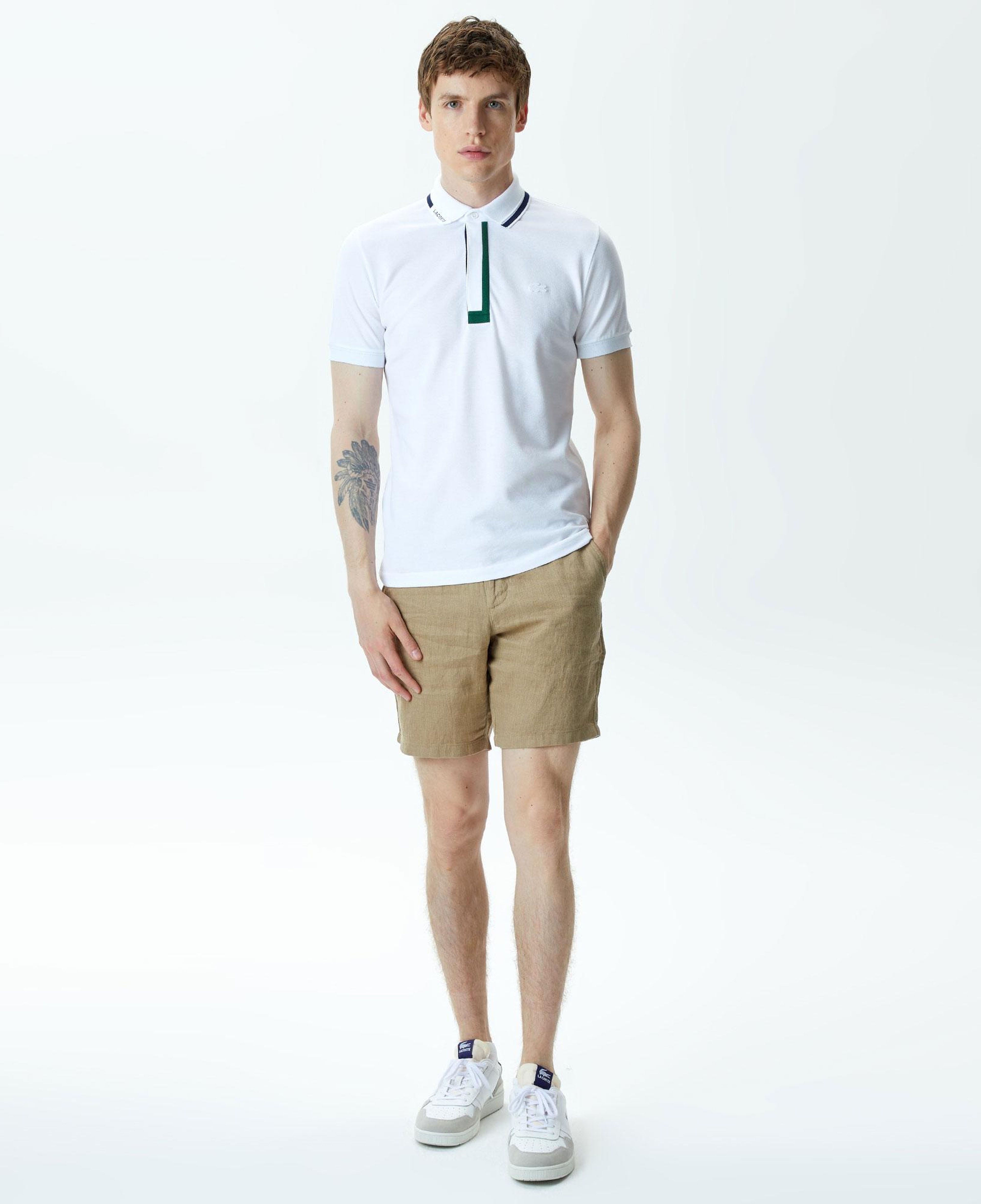 Lacoste Erkek Slim Fit Keten Bermuda