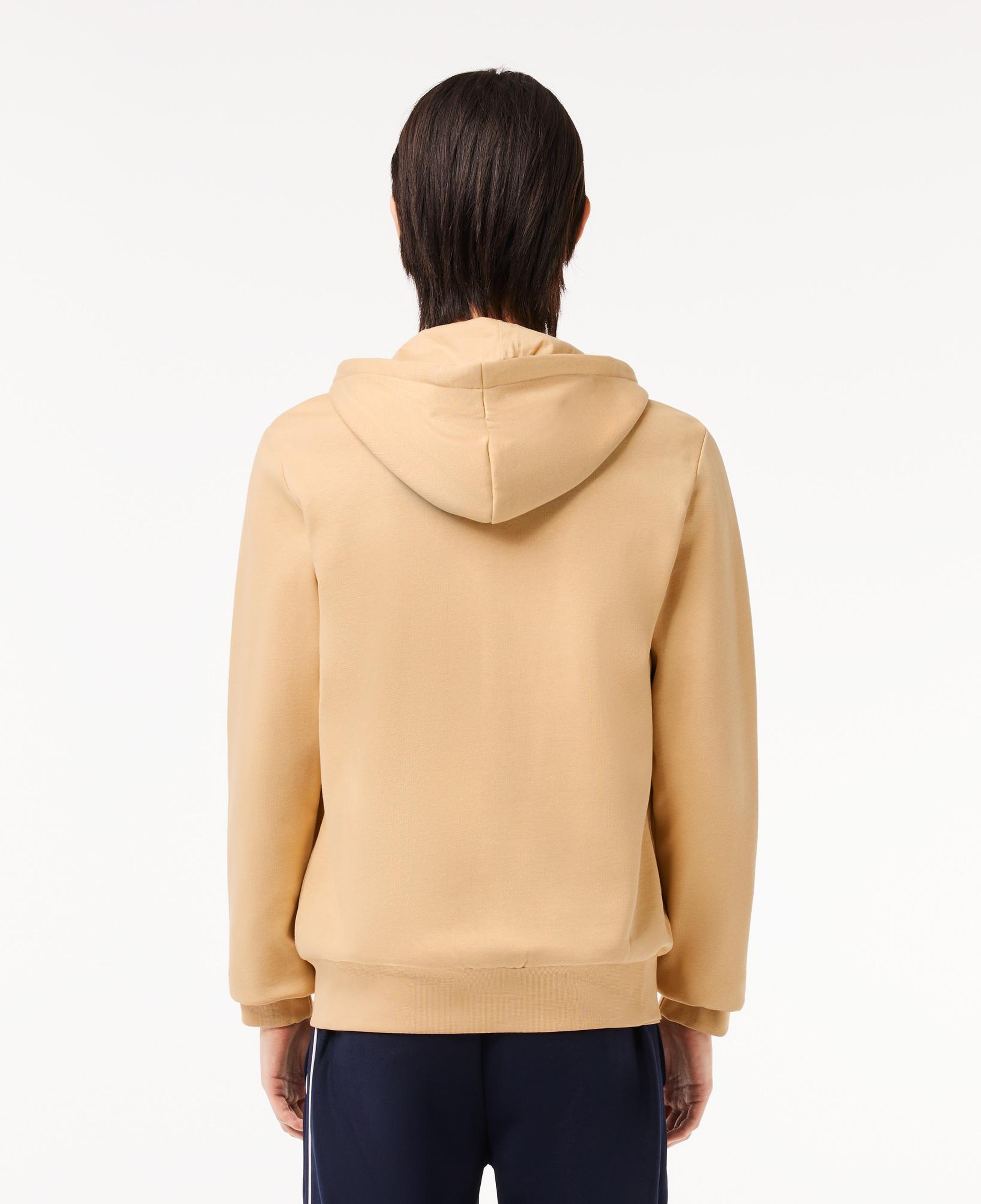 Erkek Classic Fit Fermuarlı Bej Sweatshirt