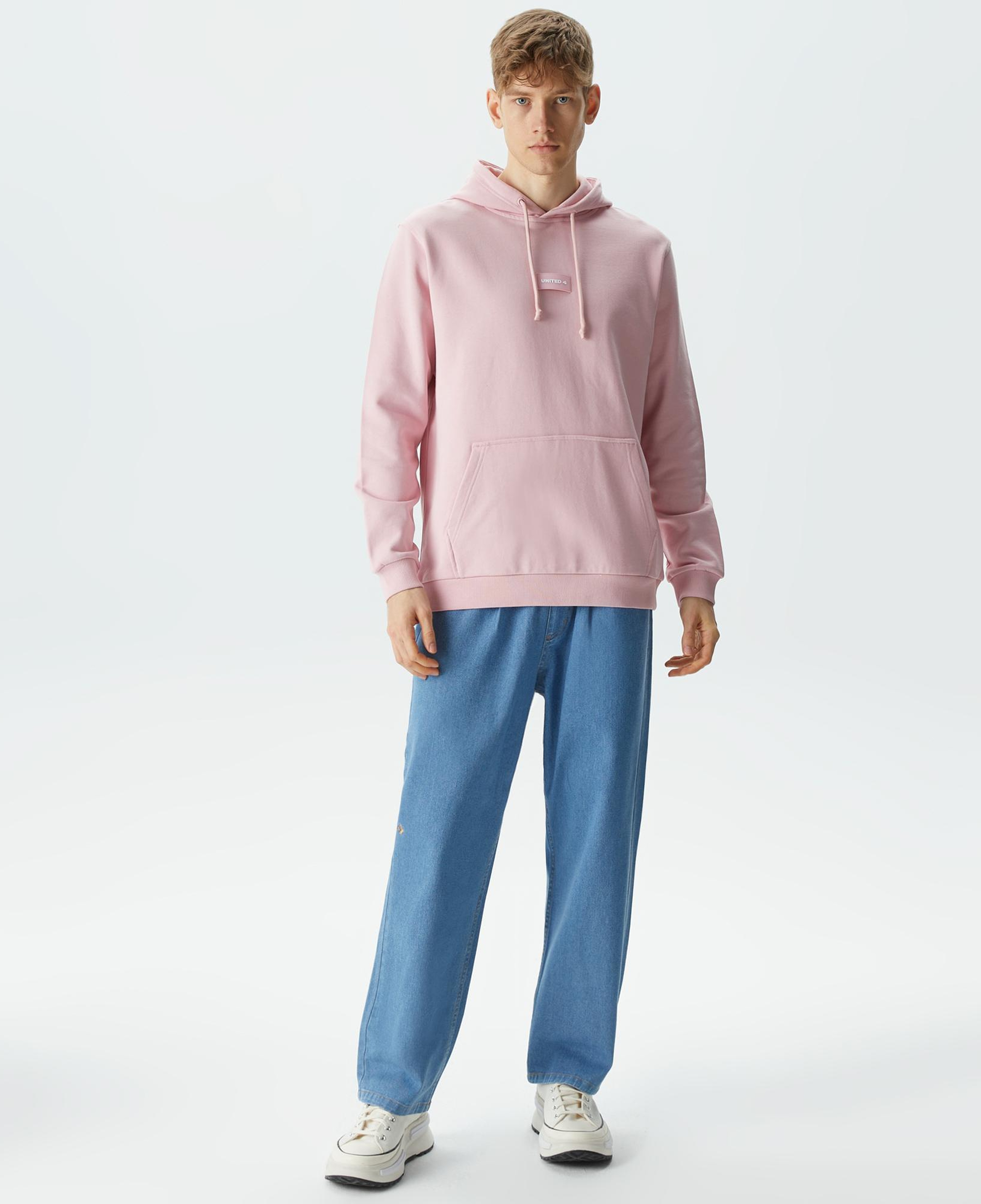 UNITED4 Erkek Pembe Sweatshirt