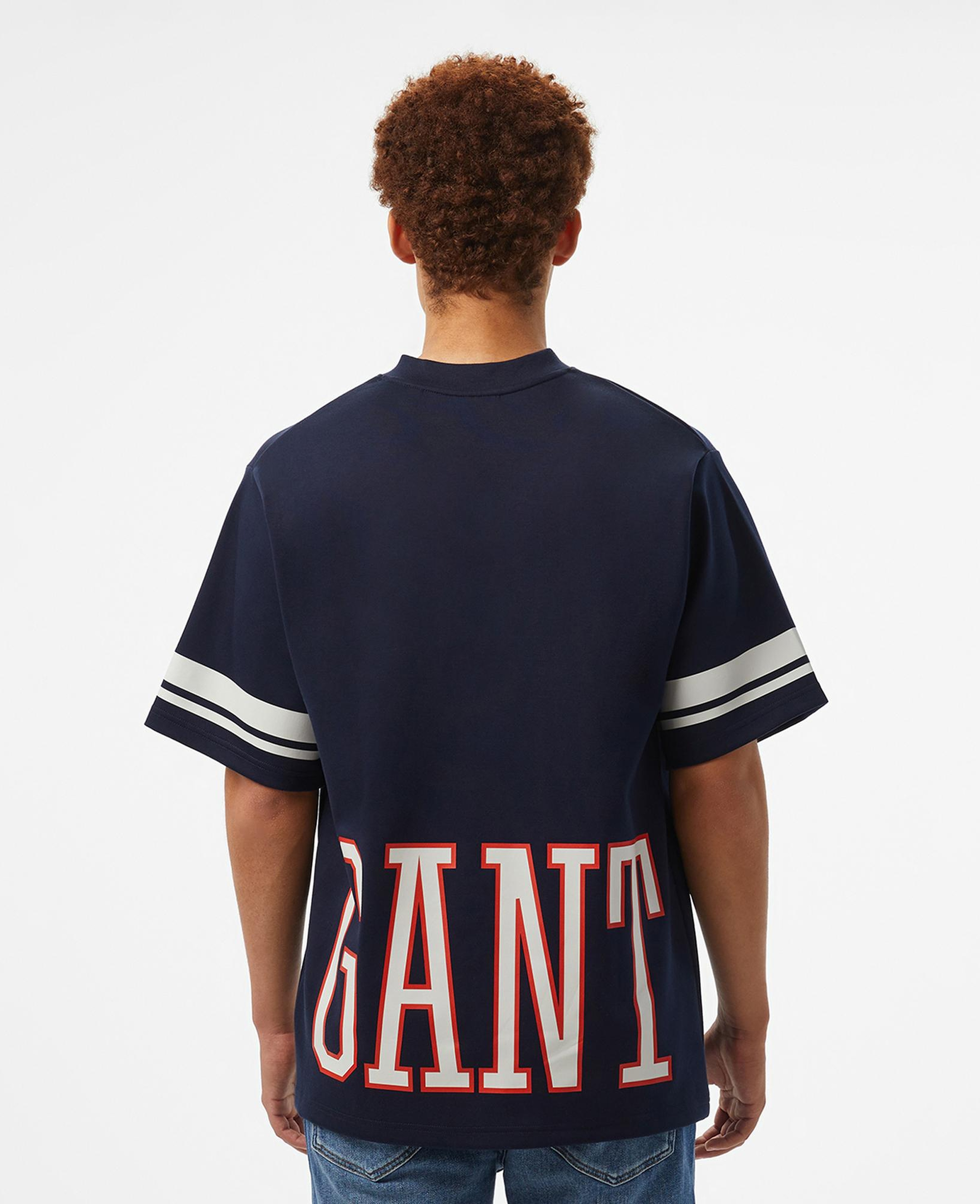 GANT Erkek Lacivert Oversize Fit T-Shirt
