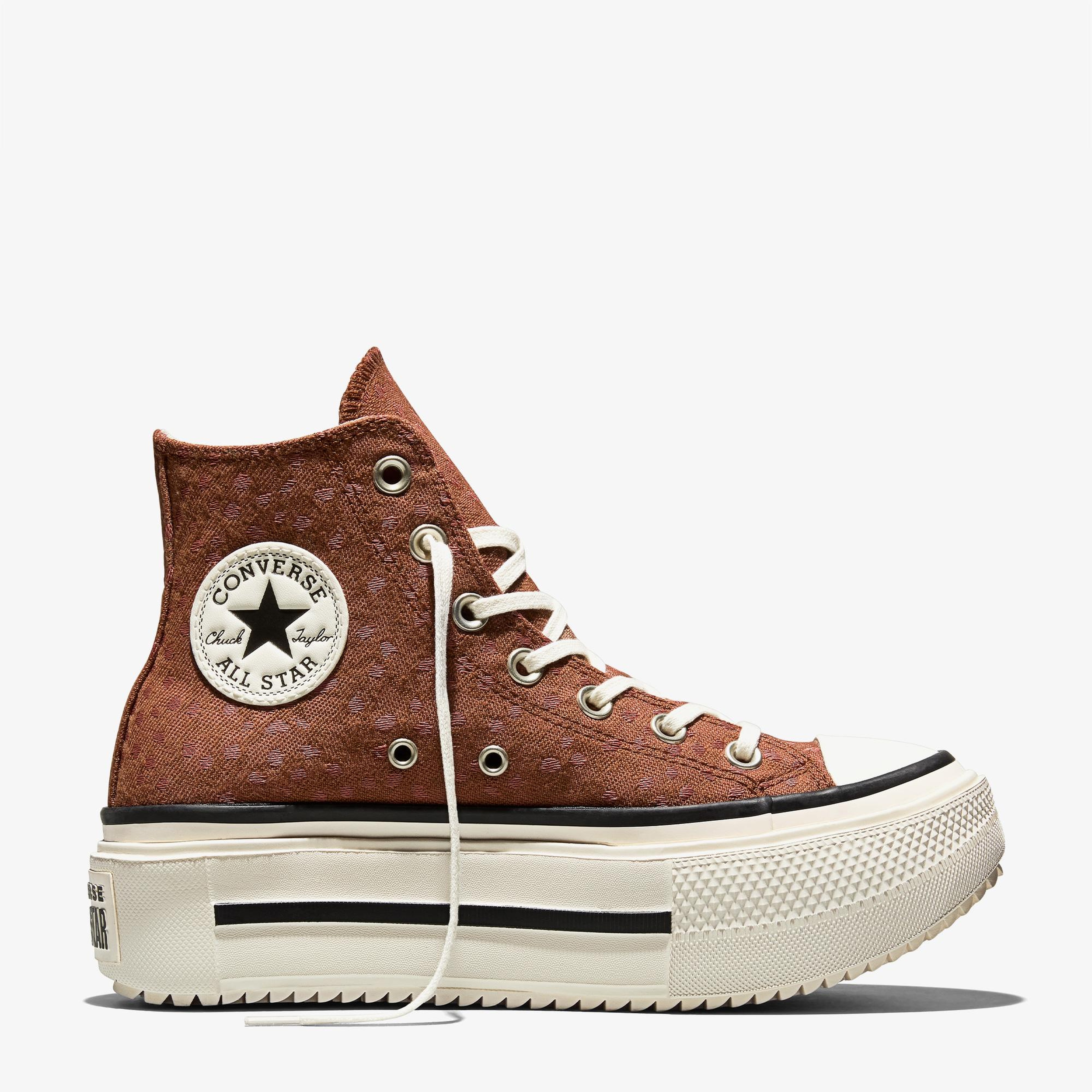 Converse Chuck Taylor All Star Lift Double Stack Unisex Kahverengi Sneaker