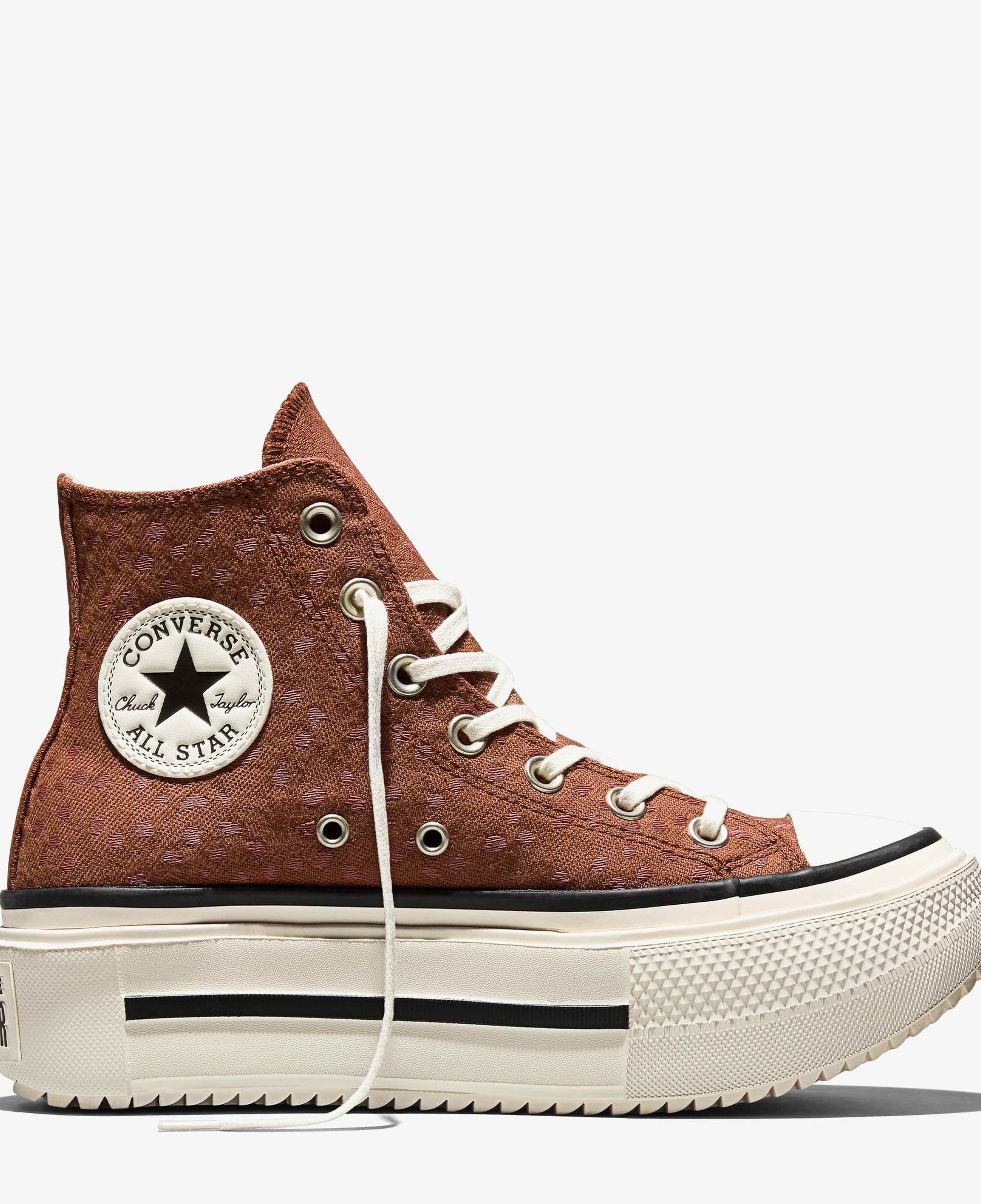 Converse Chuck Taylor All Star Lift Double Stack Unisex Kahverengi Sneaker