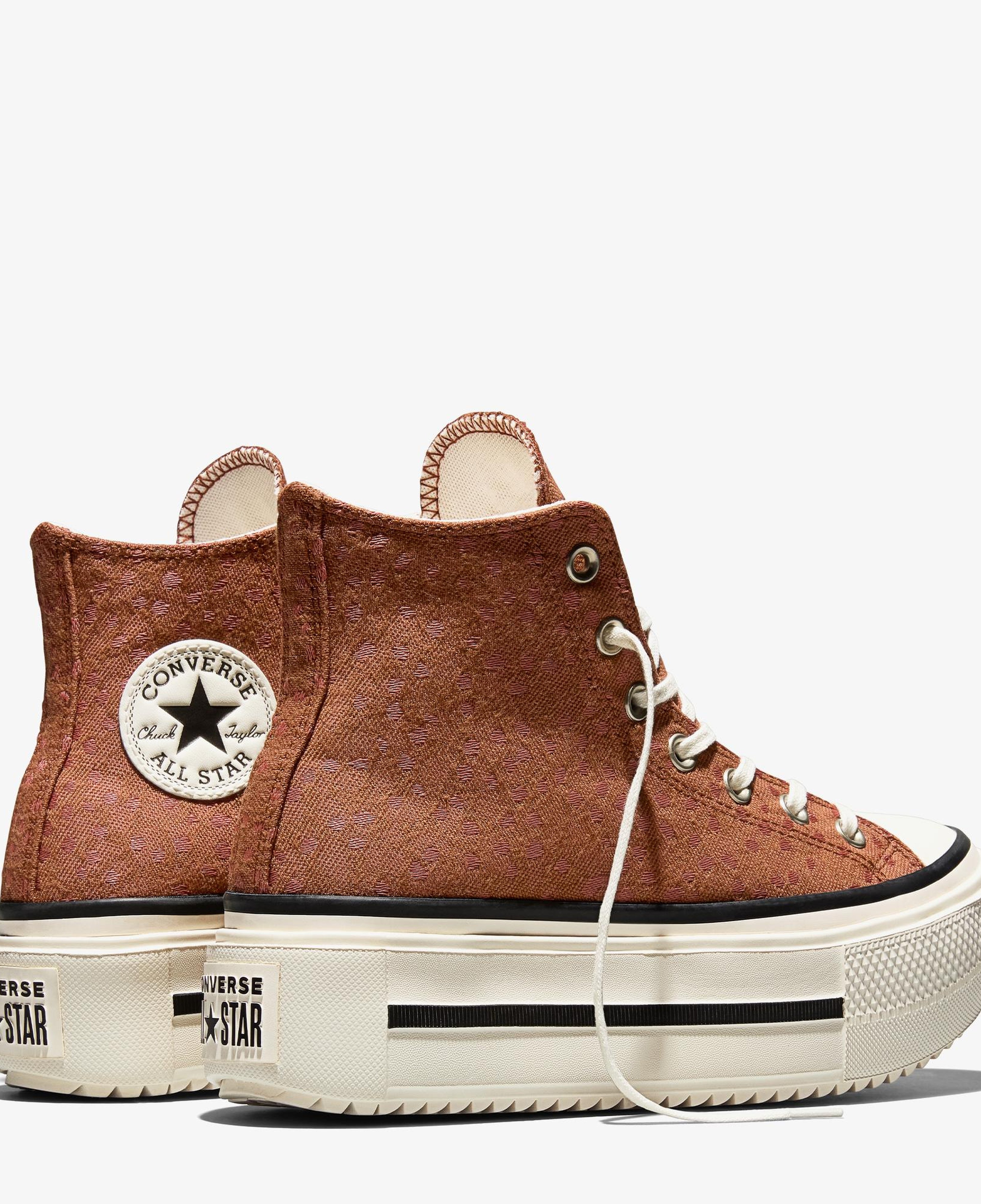 Converse Chuck Taylor All Star Lift Double Stack Unisex Kahverengi Sneaker