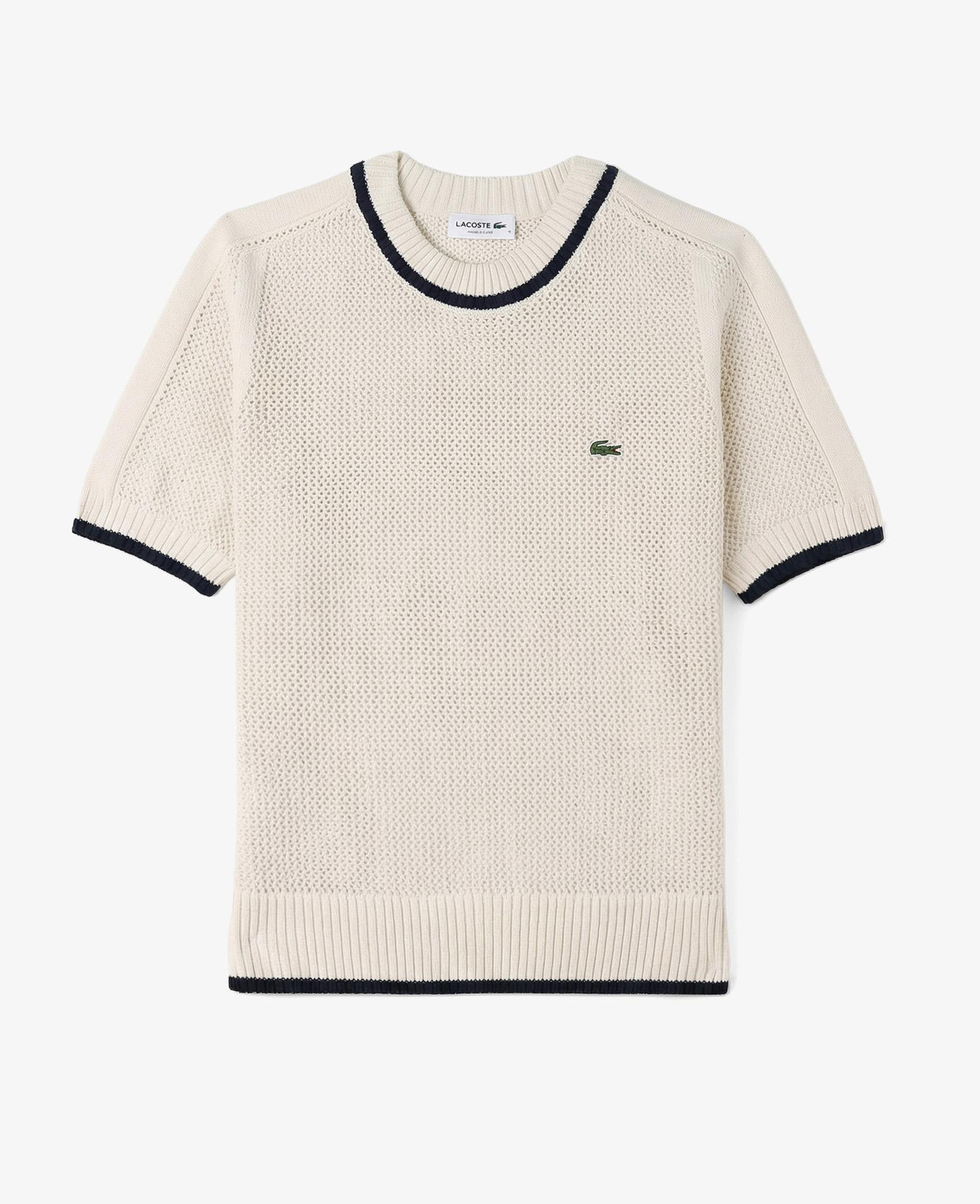 Kadın Classic Fit Bisiklet Yaka Krem Bluz