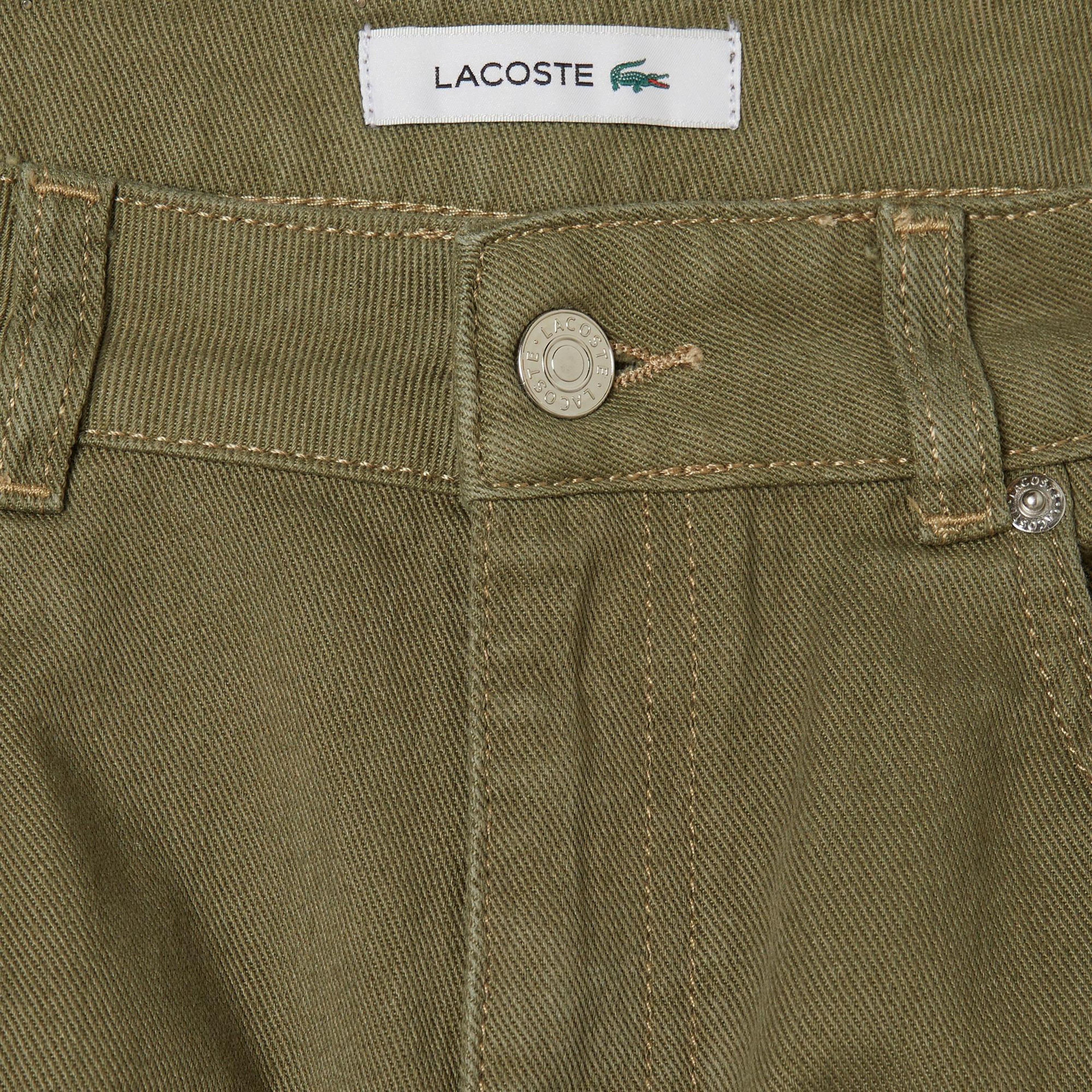 Kadın Regular Fit Haki Jean Pantolon