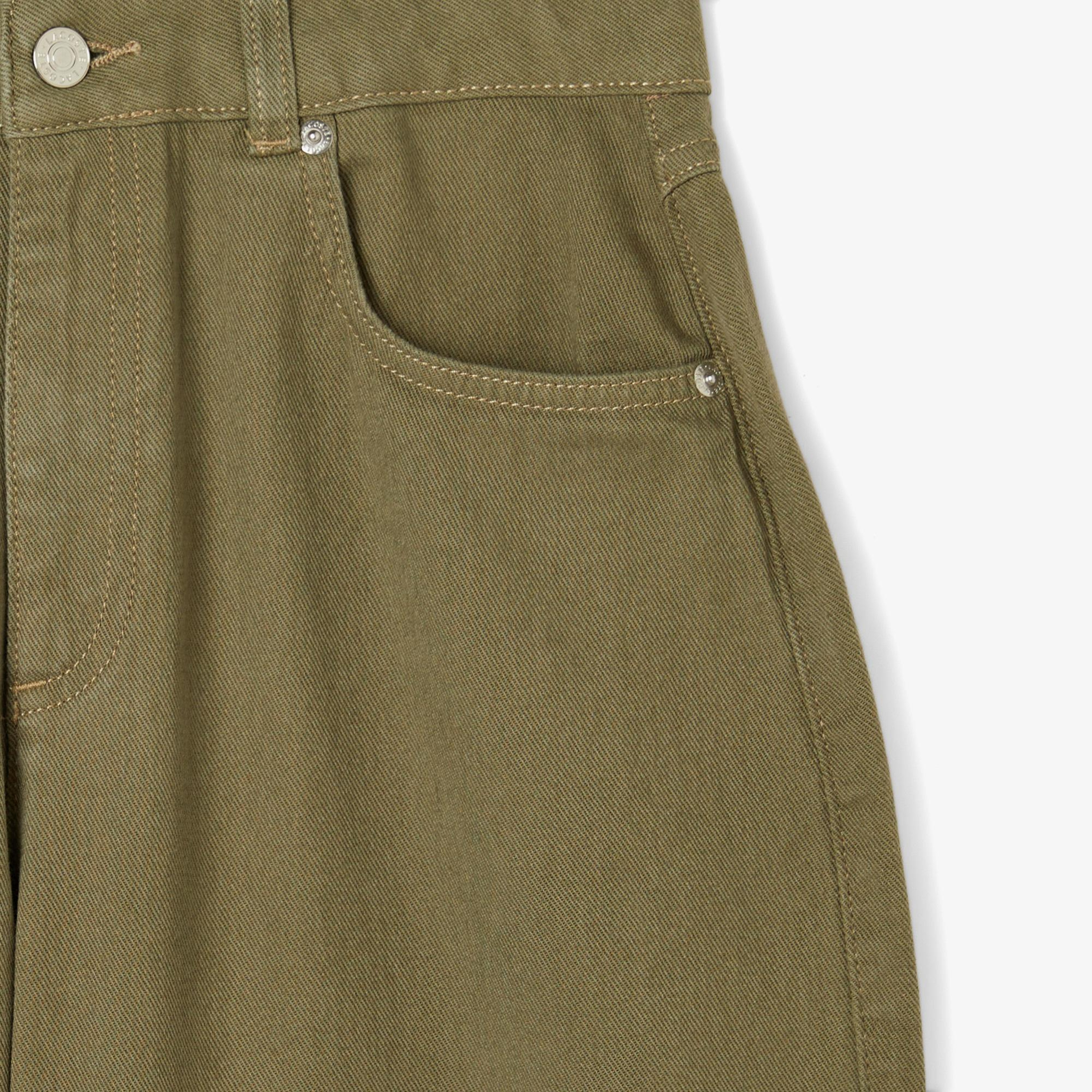 Kadın Regular Fit Haki Jean Pantolon