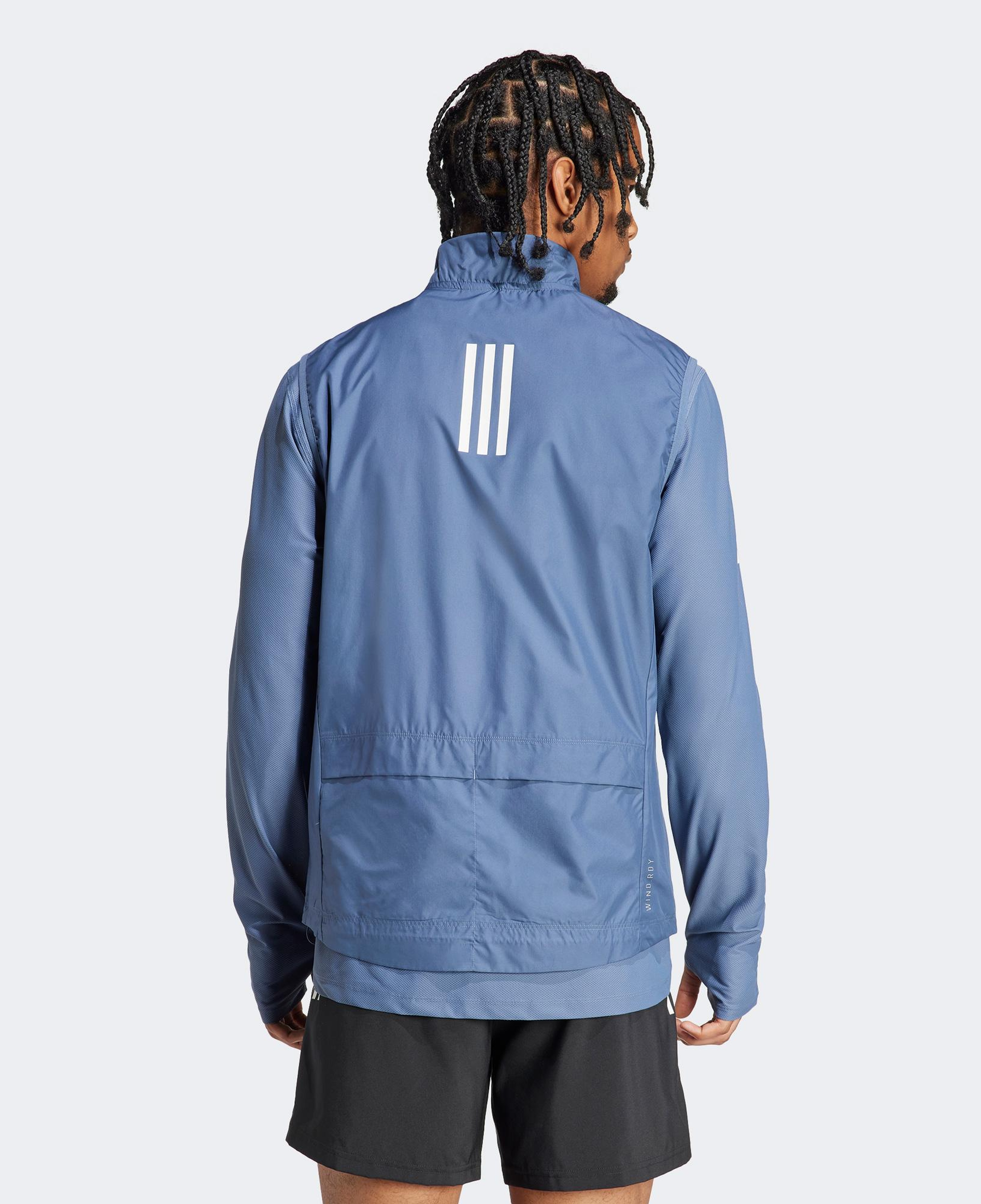 adidas Otr B Vest Erkek Mavi Koşu Ceketi