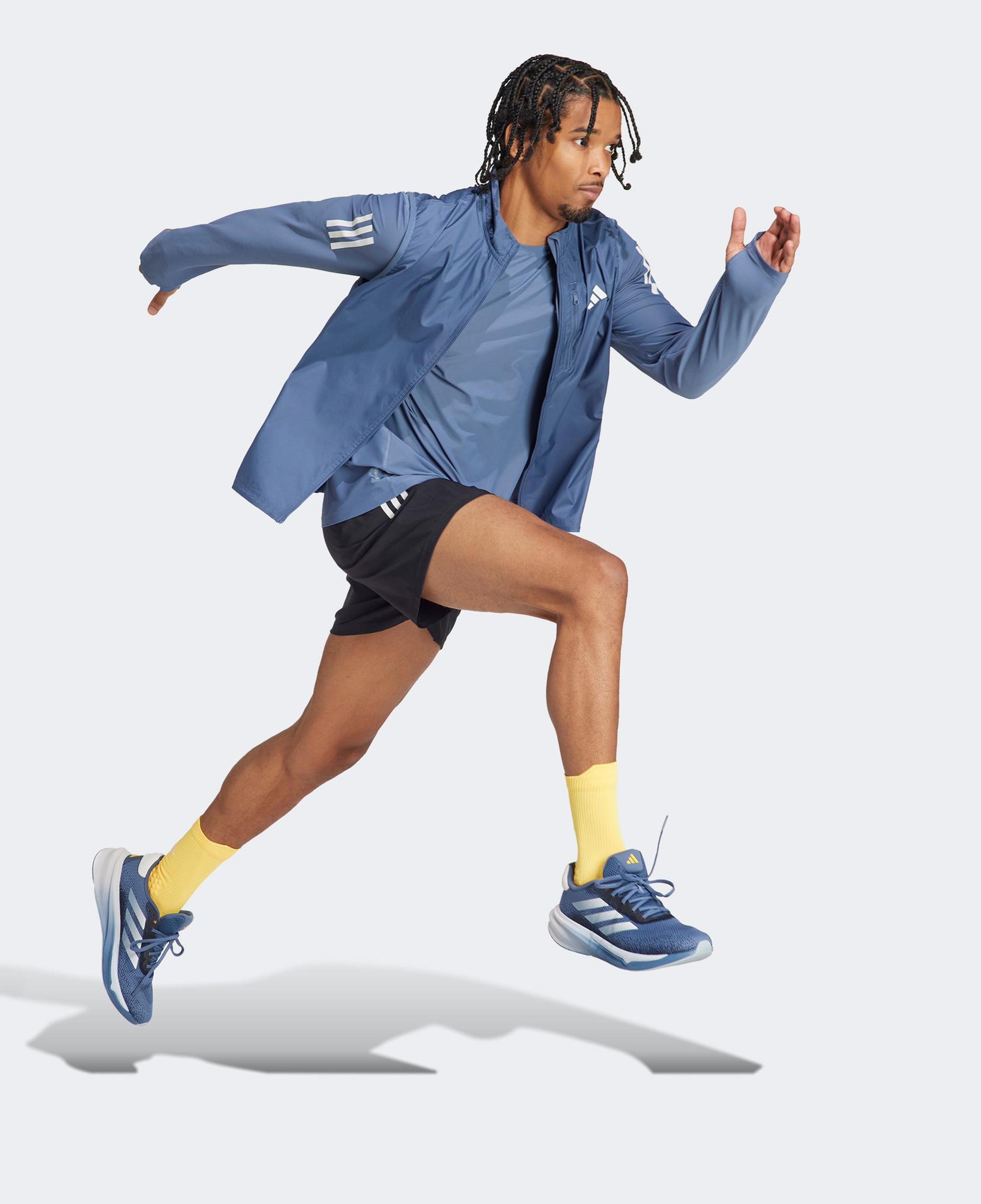 adidas Otr B Vest Erkek Mavi Koşu Ceketi
