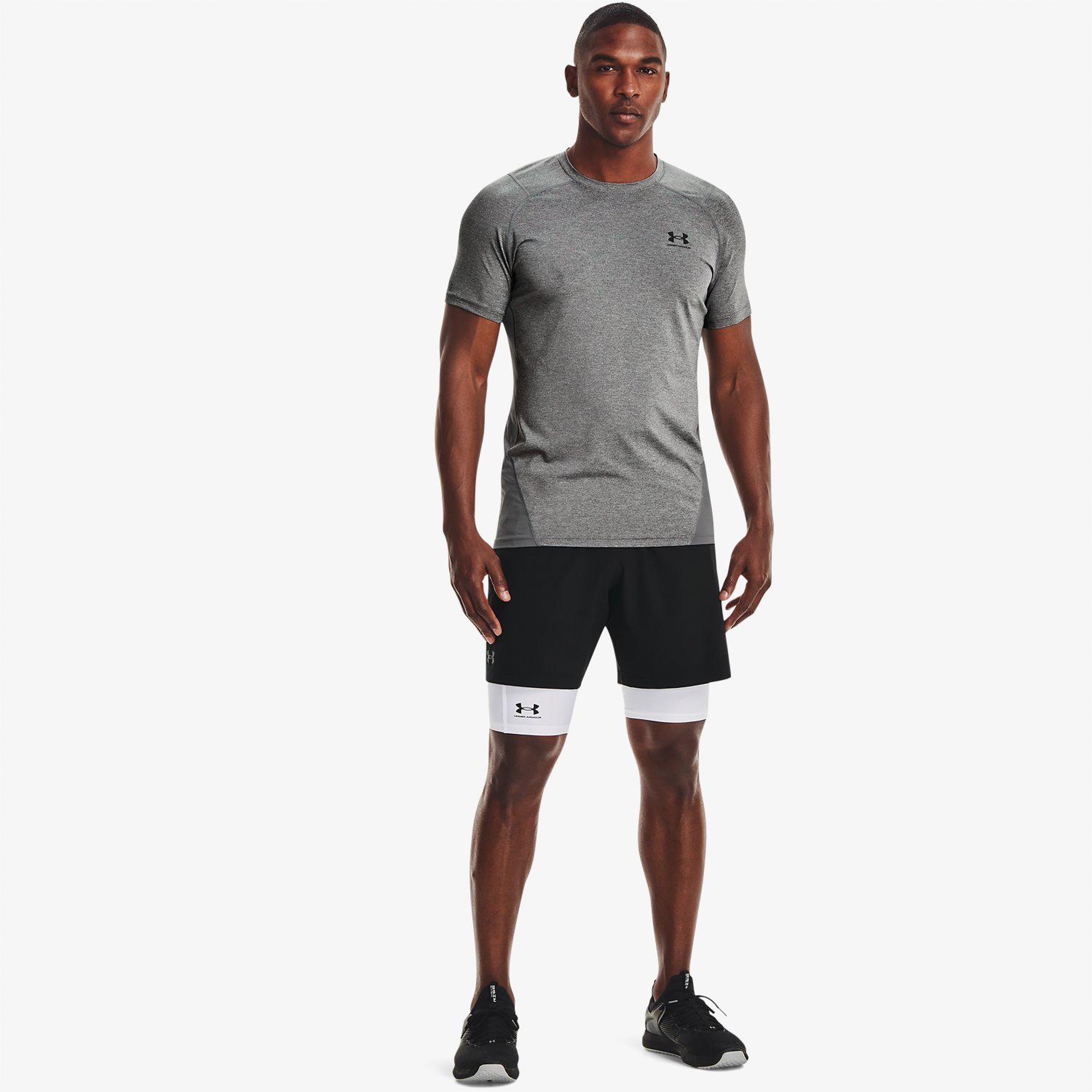 Under Armour HeatGear Pocket Long Erkek Beyaz Şort