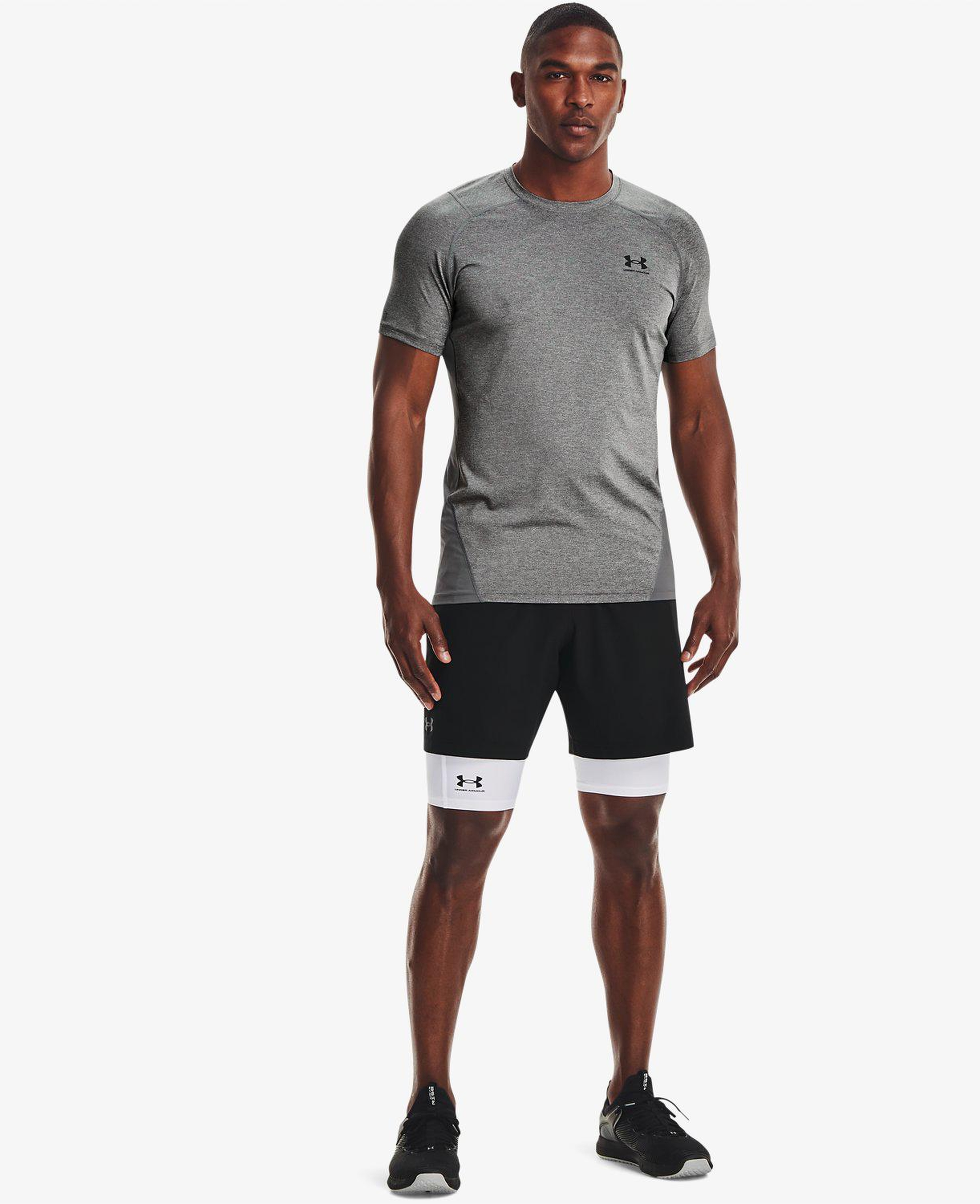 Under Armour HeatGear Pocket Long Erkek Beyaz Şort