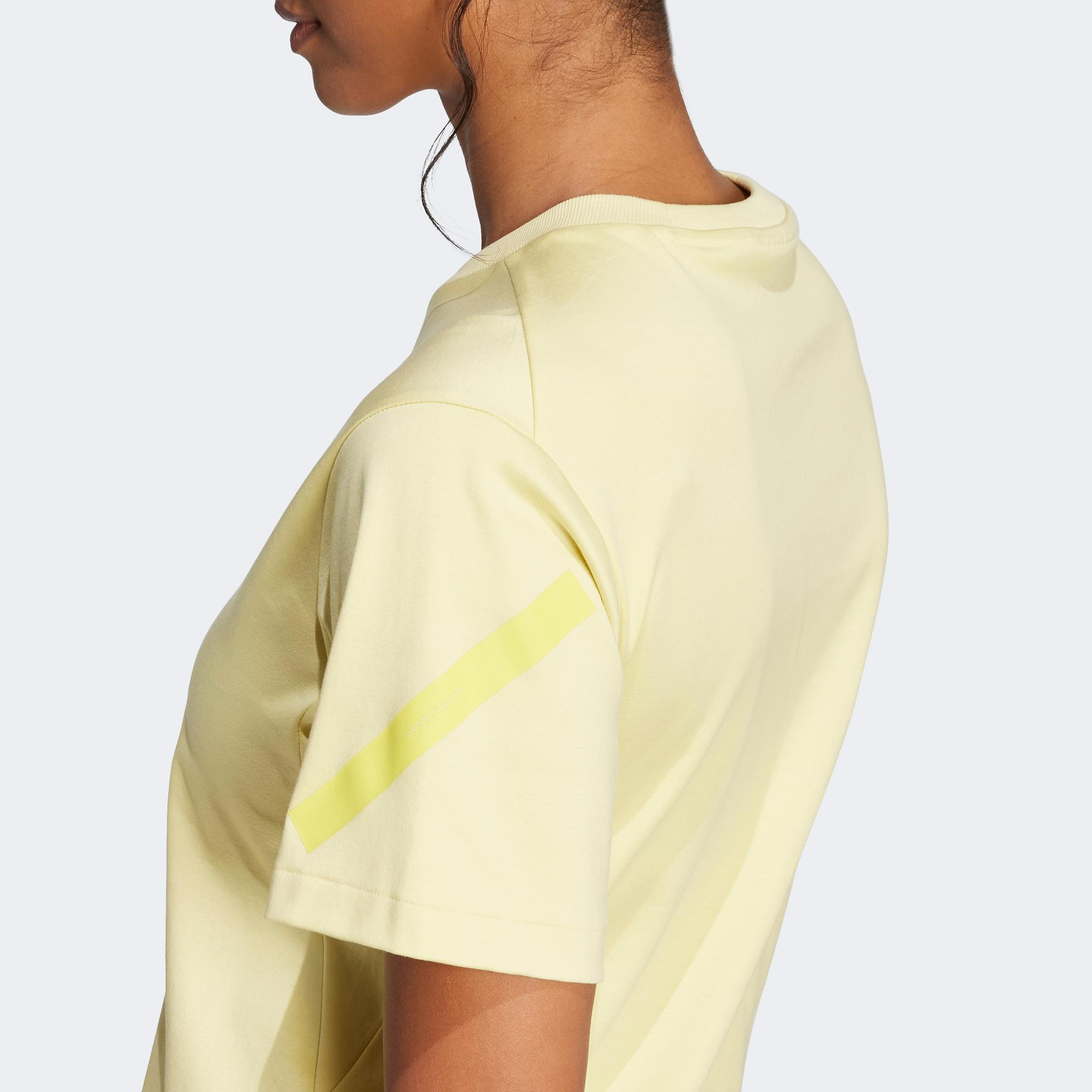 adidas Z.N.E. Kadın Sarı T-Shirt