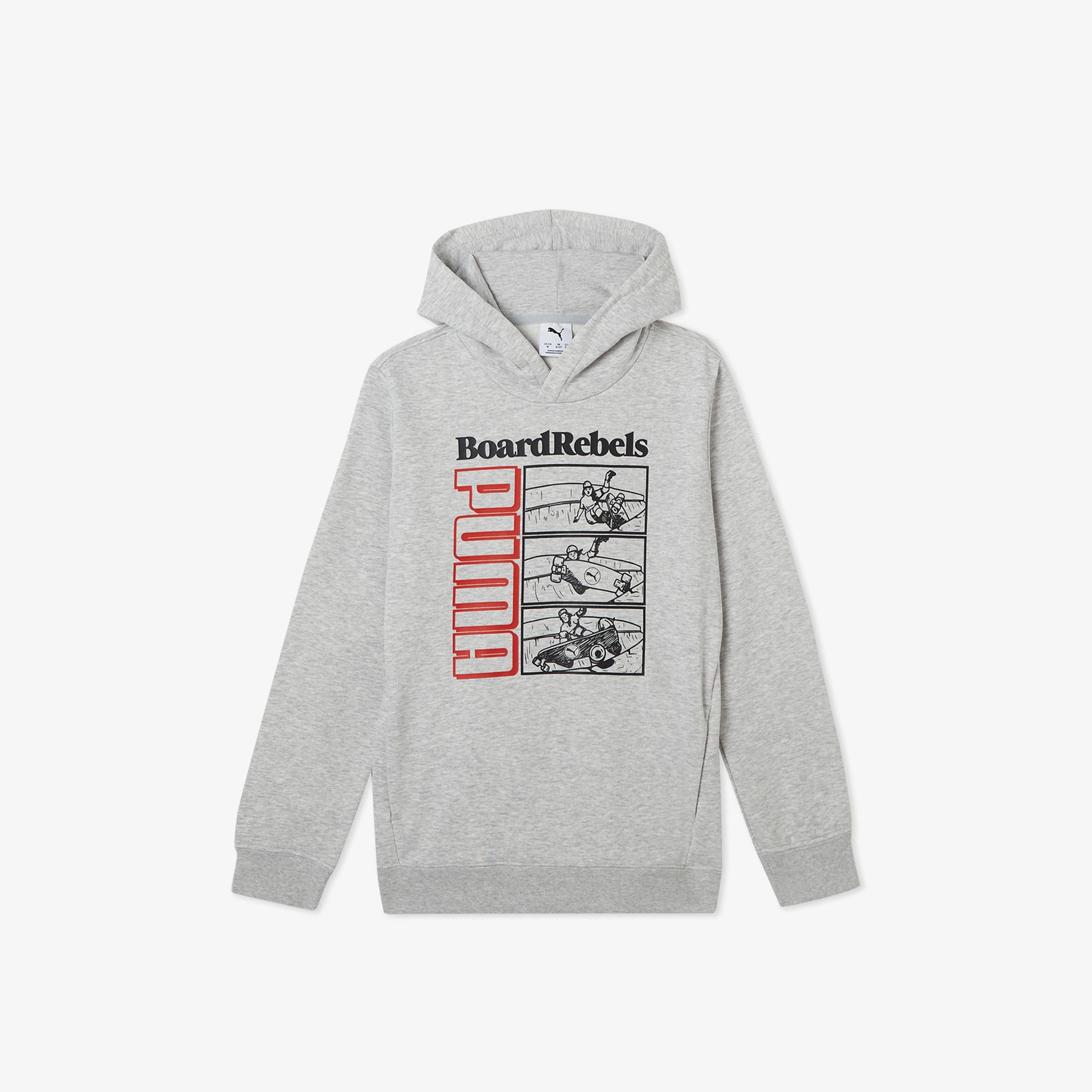 Puma Mid90S Çocuk Gri Sweatshirt