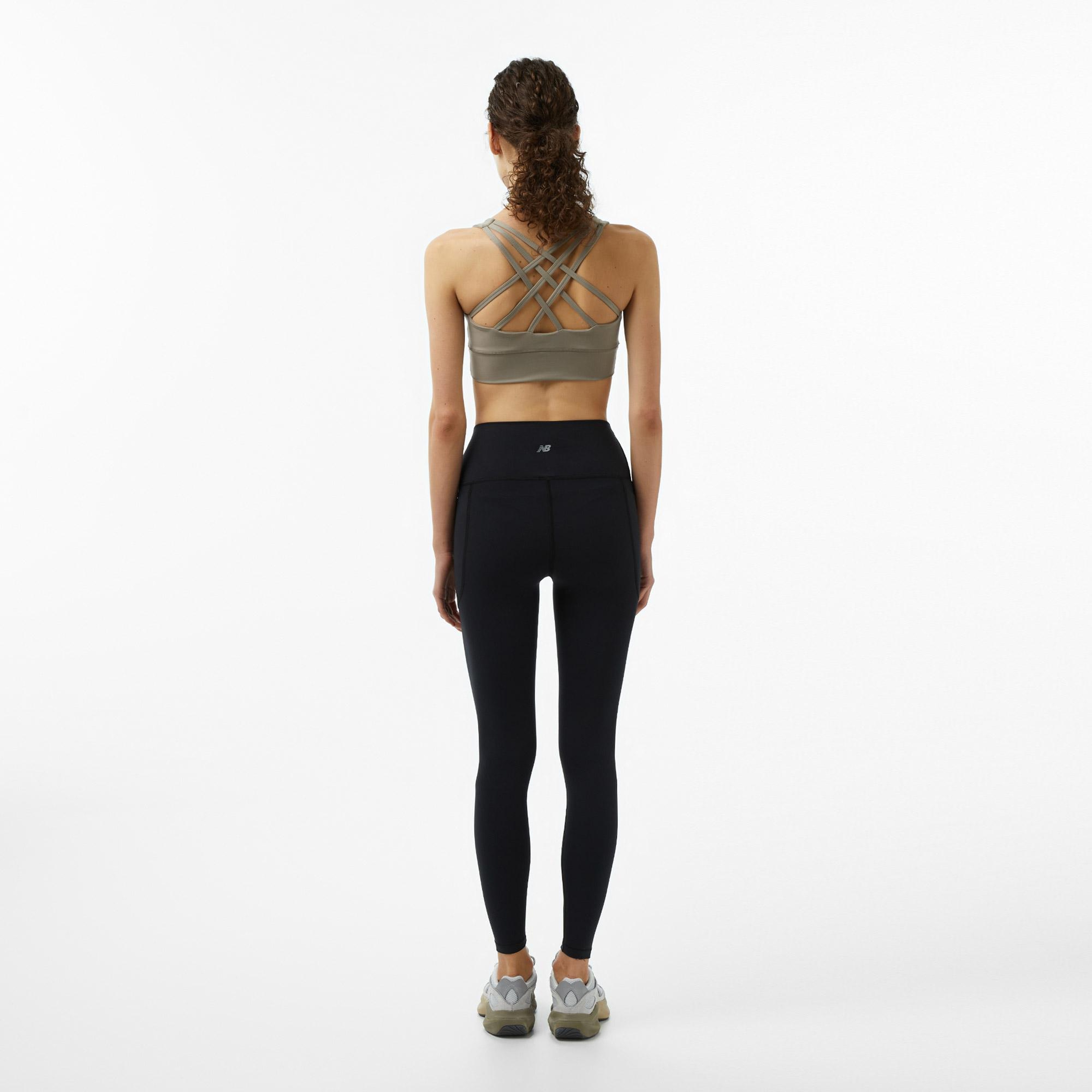 New Balance Harmony Pocket High Rise Legging 27 Kadın Siyah Koşu Tayt