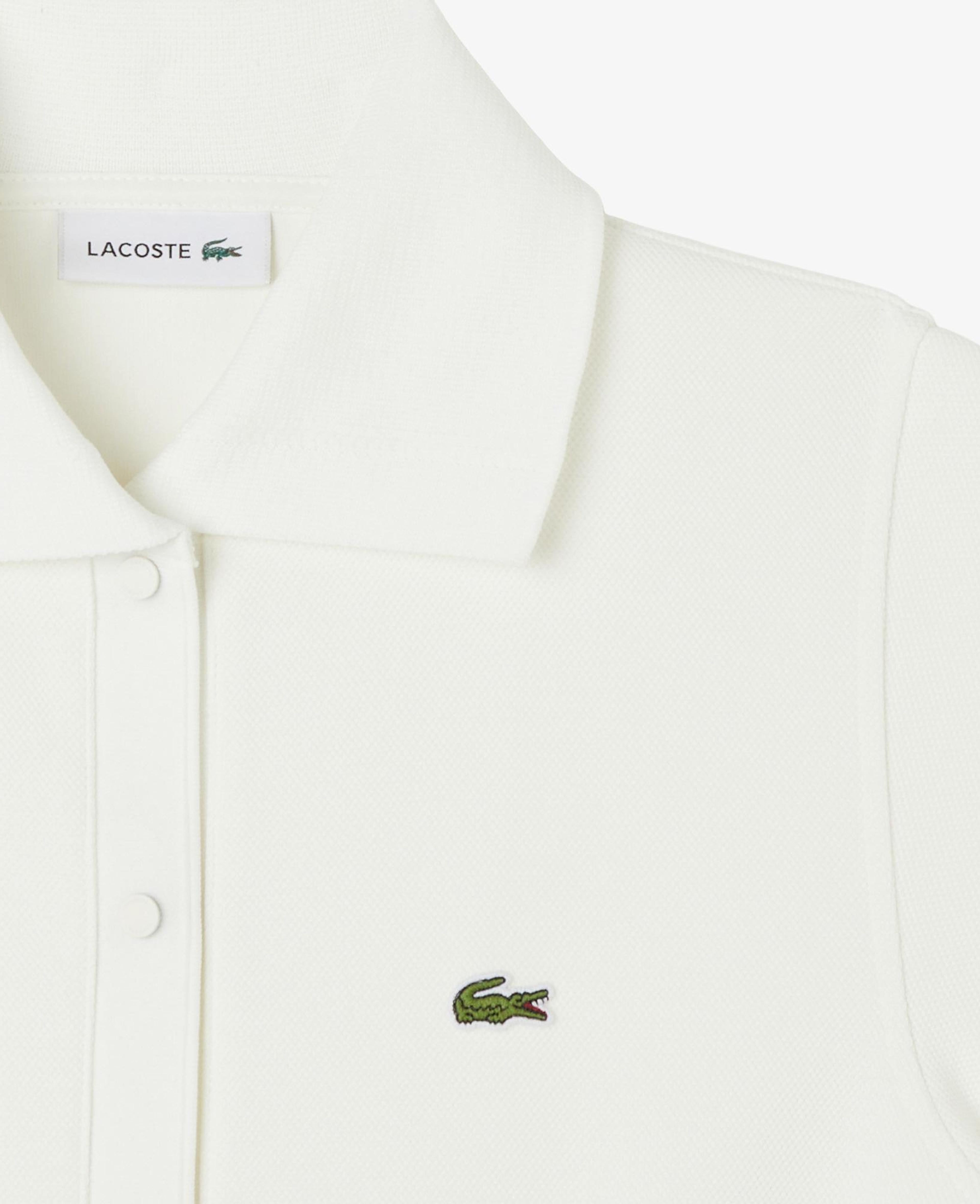 Kadın Classic Fit Kısa Kollu Polo Yaka Krem Elbise
