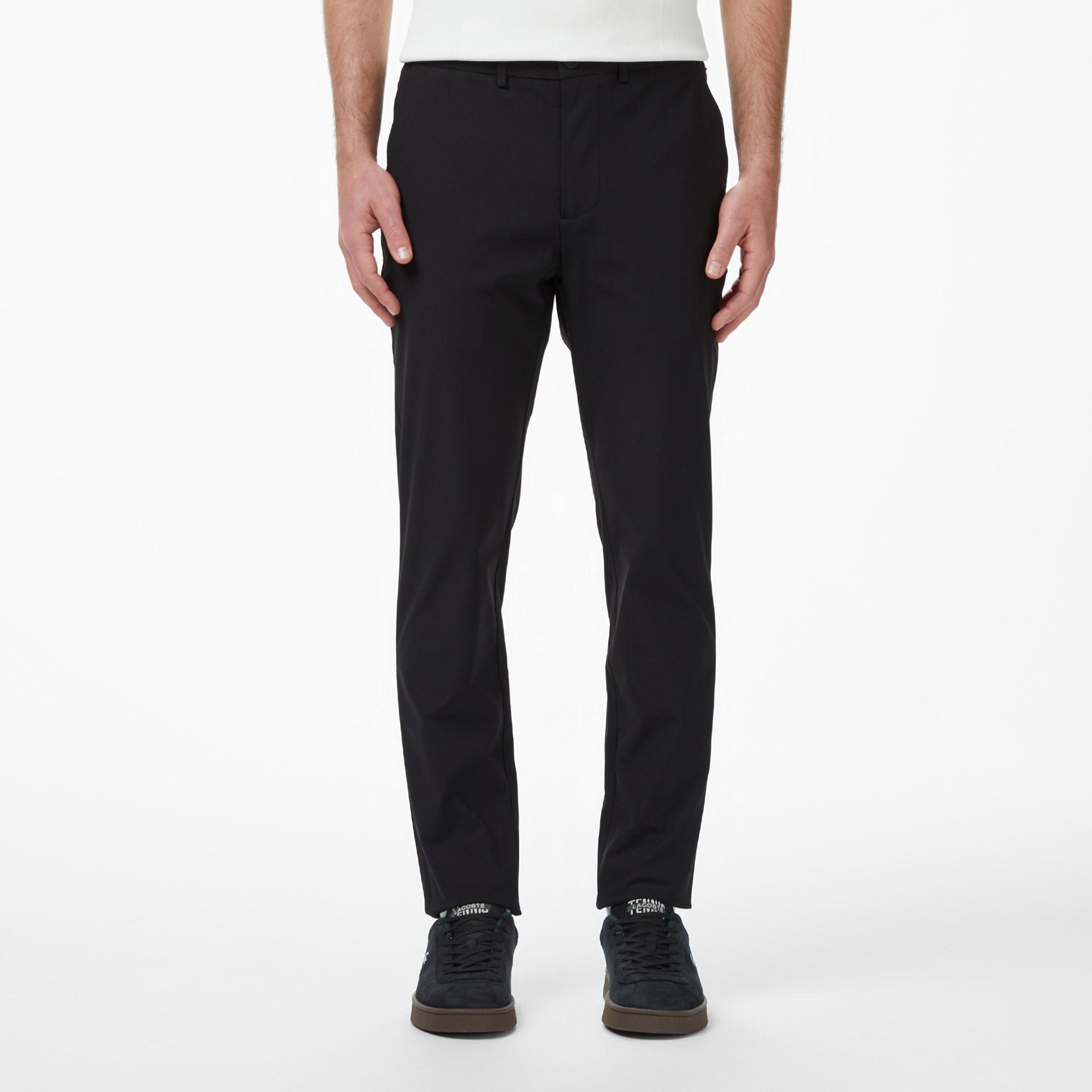Erkek Slim Fit Siyah Chino Pantolon