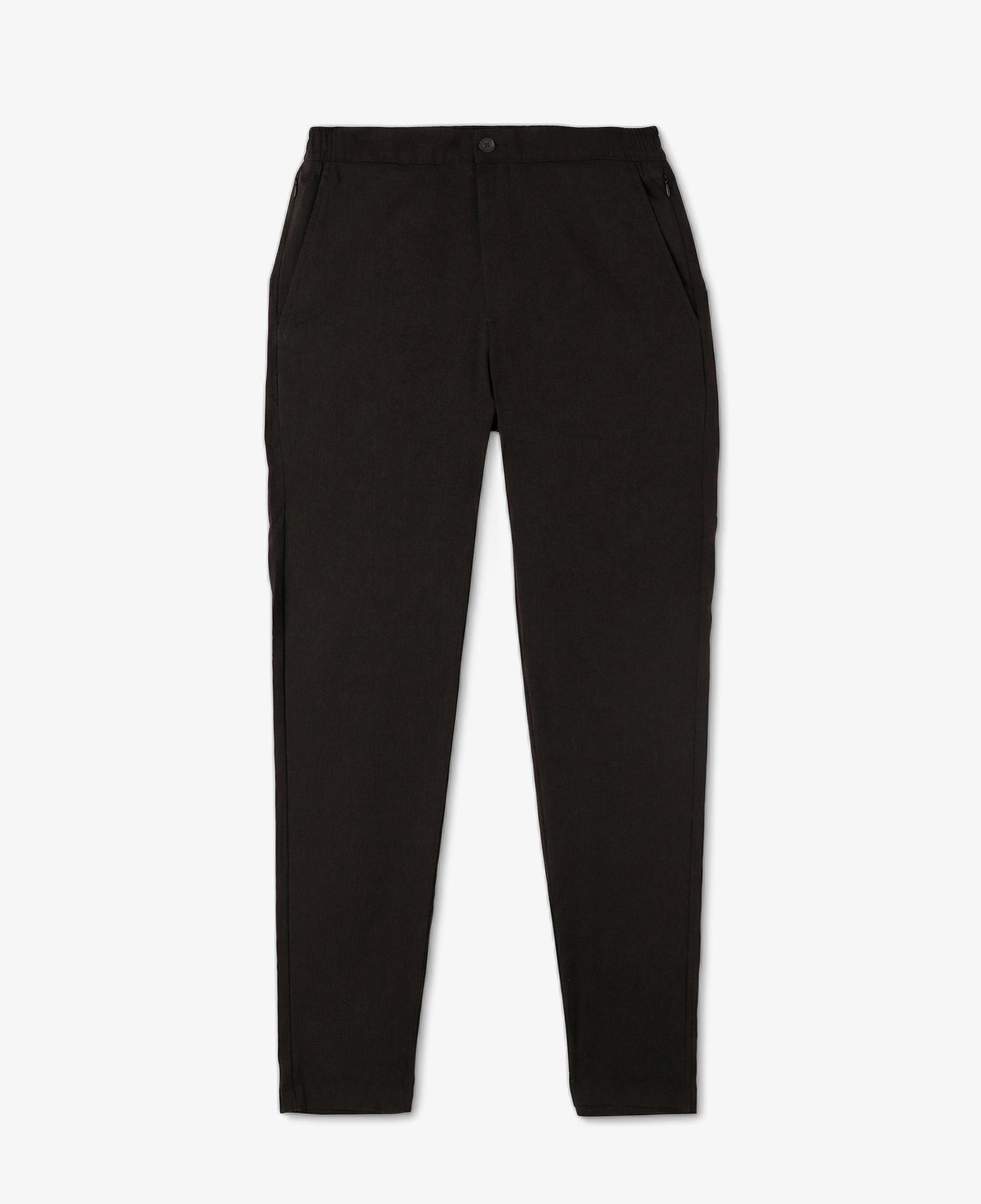 Erkek Tapered Fit Kahverengi Chino Pantolon