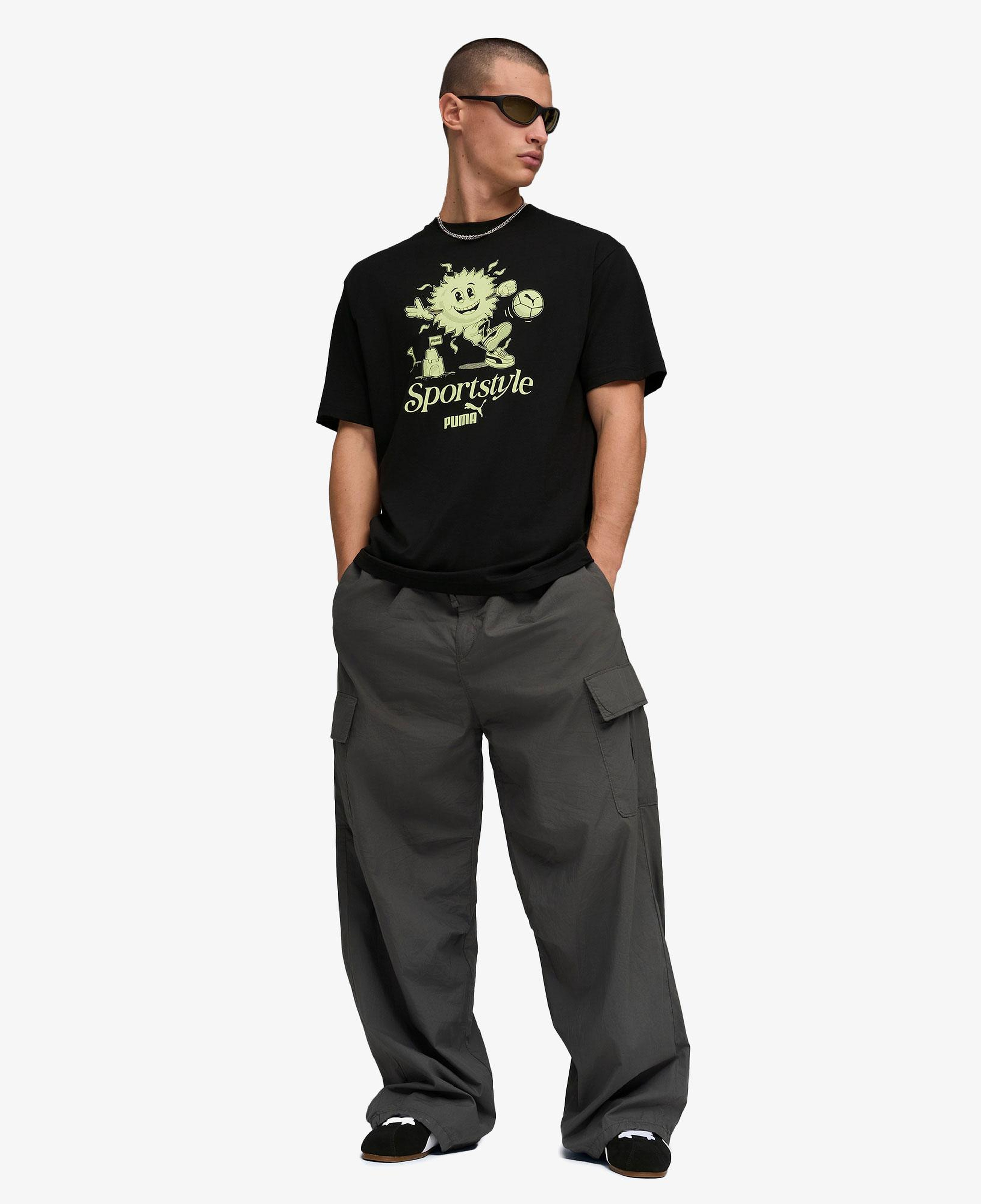 Puma Graphic  Erkek Siyah T-Shirt