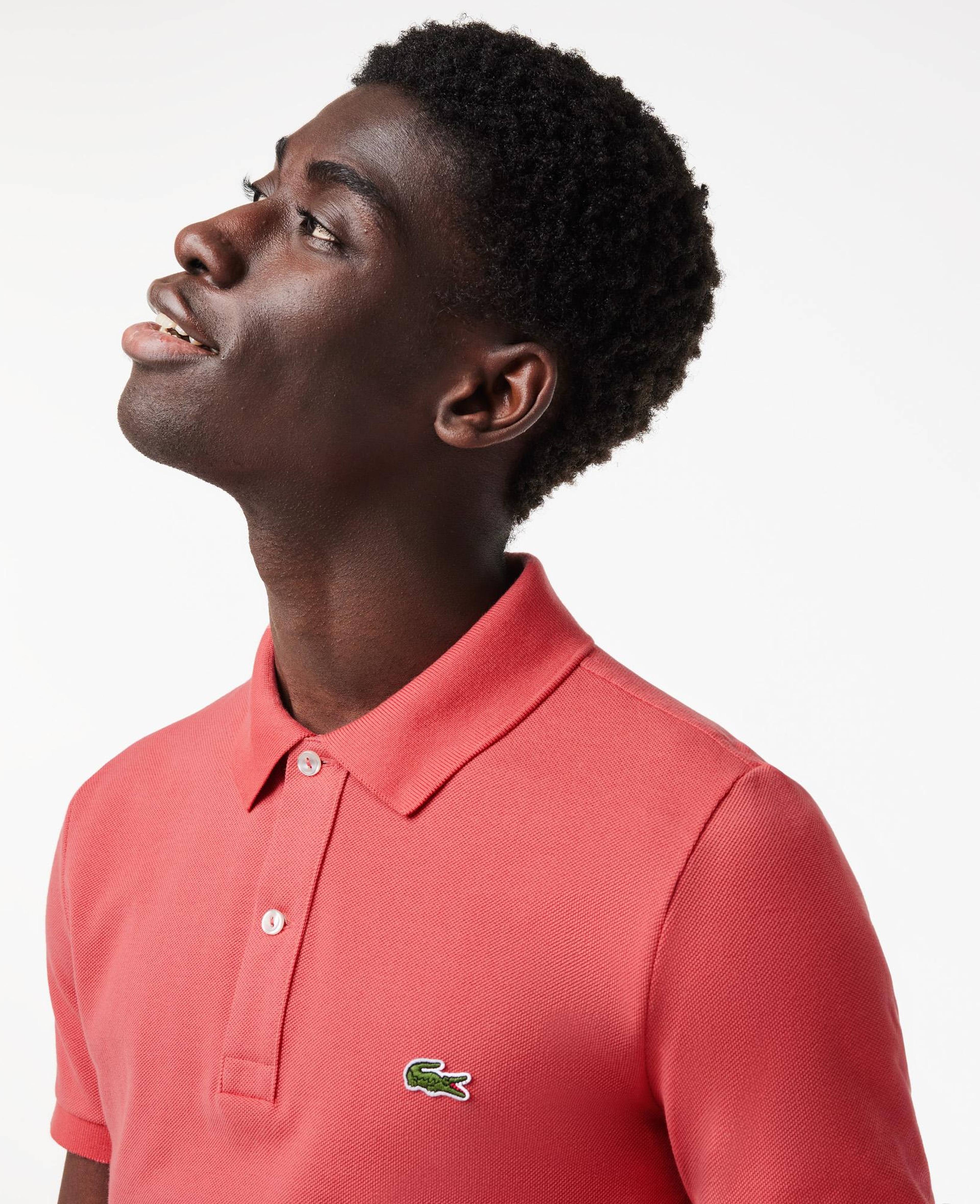 L.12.12 Erkek Slim Fit Kırmızı Polo
