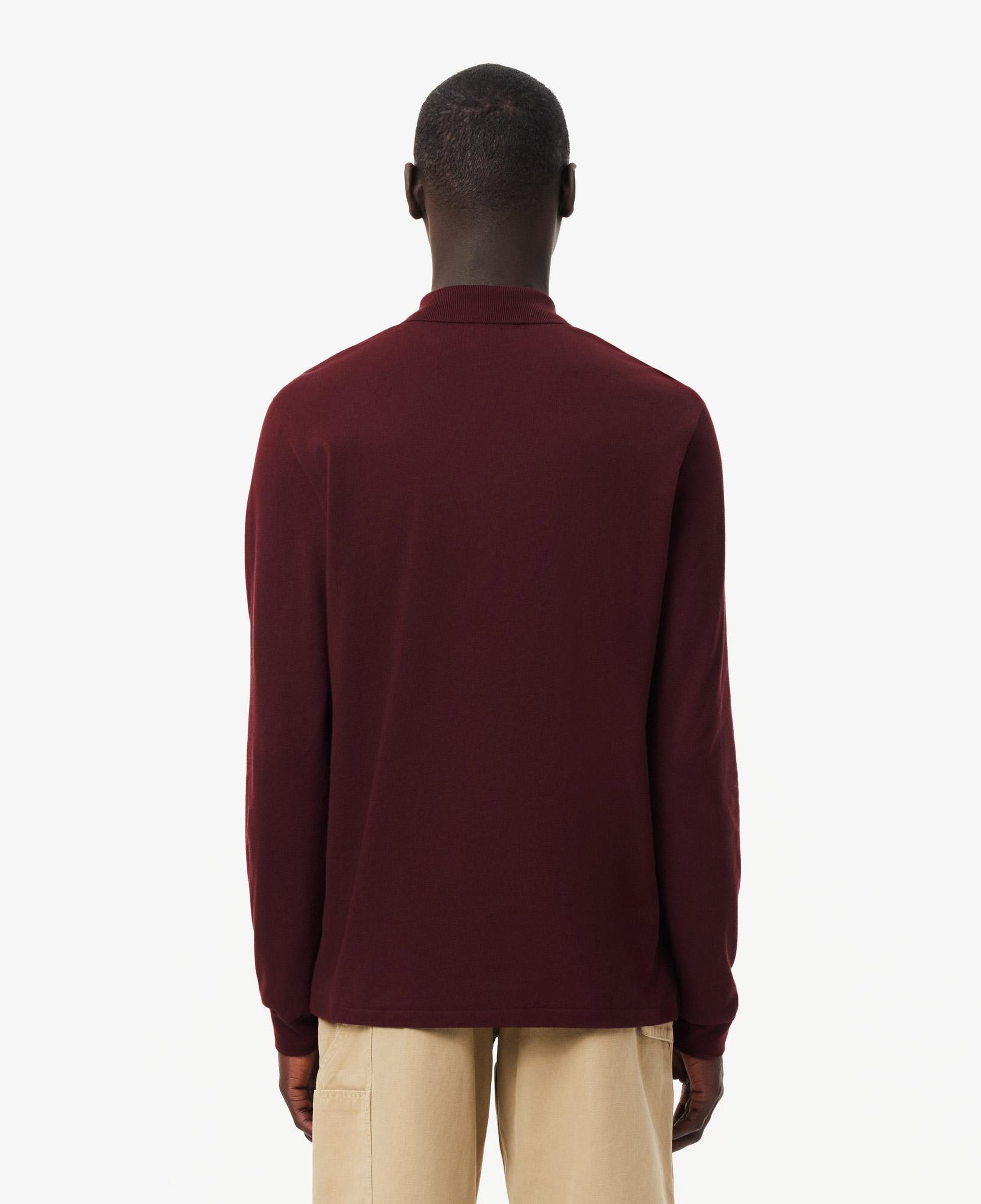L.12.12 Erkek Classic Fit Uzun Kollu Bordo Polo
