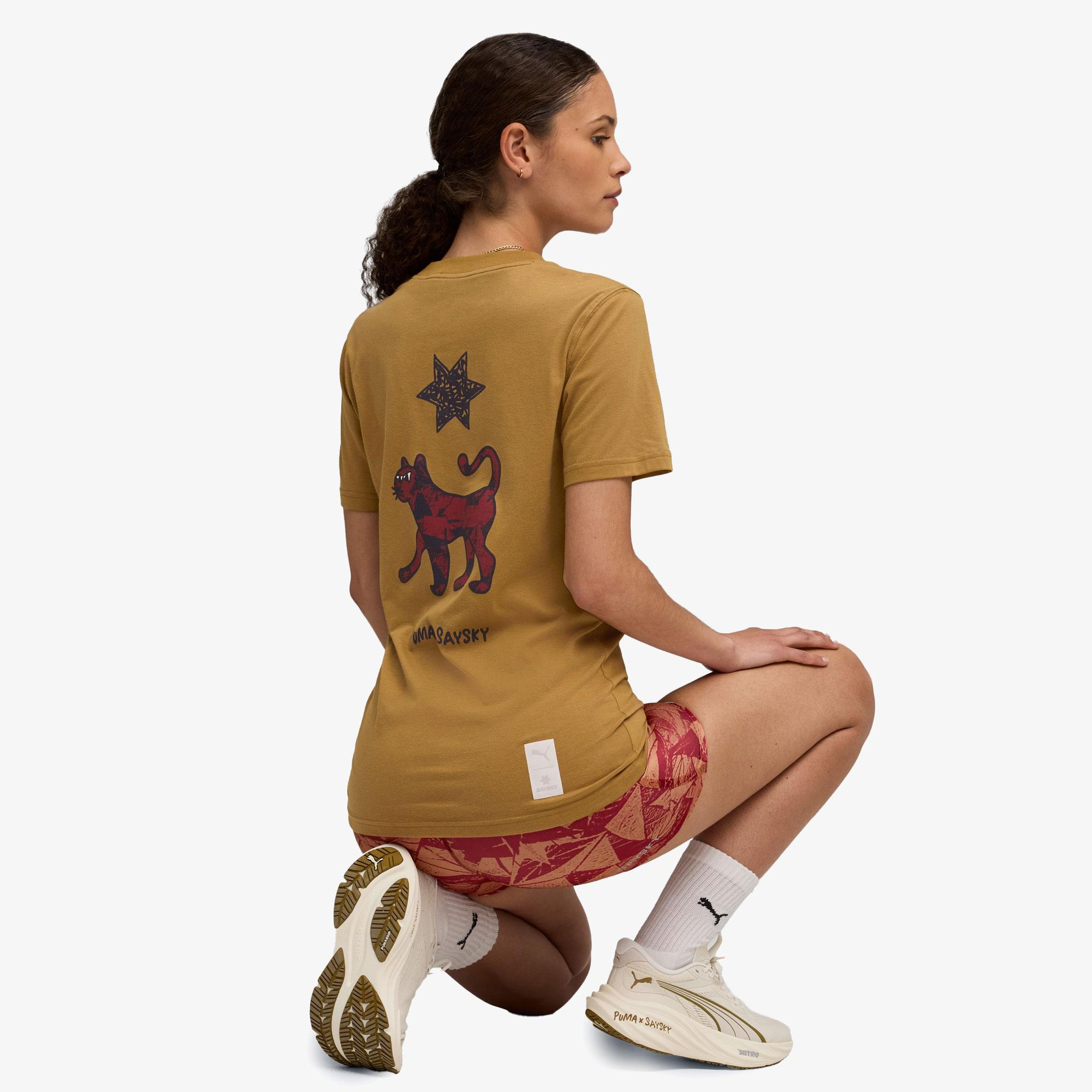 Puma SS Unisex Sarı T-Shirt