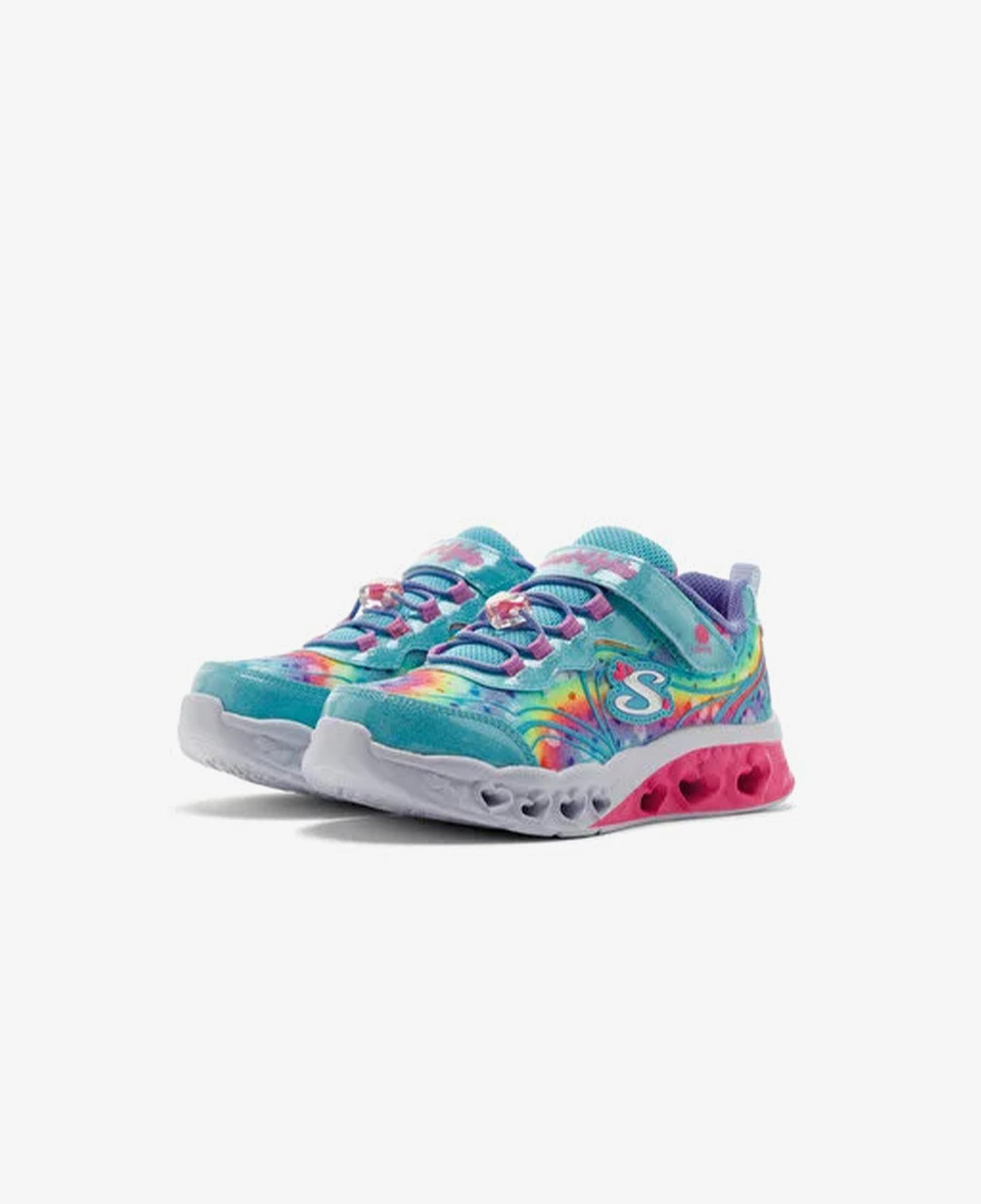 Skechers Flutter Heart Lights Groovy Swirl Çocuk Mavi Spor Ayakkabı