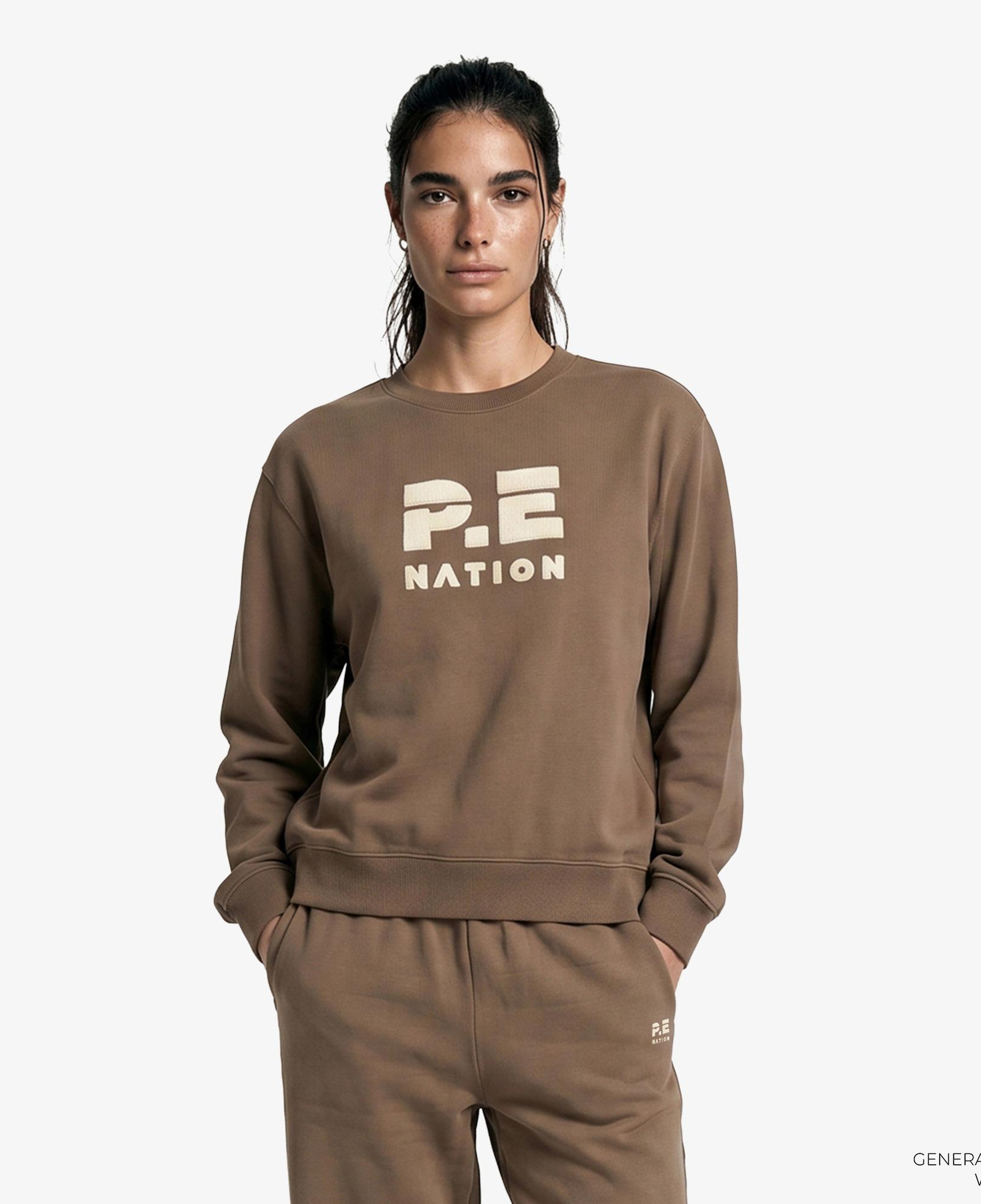 P.E Nation Heads Up 2 Kadın Kahverengi Sweatshirt