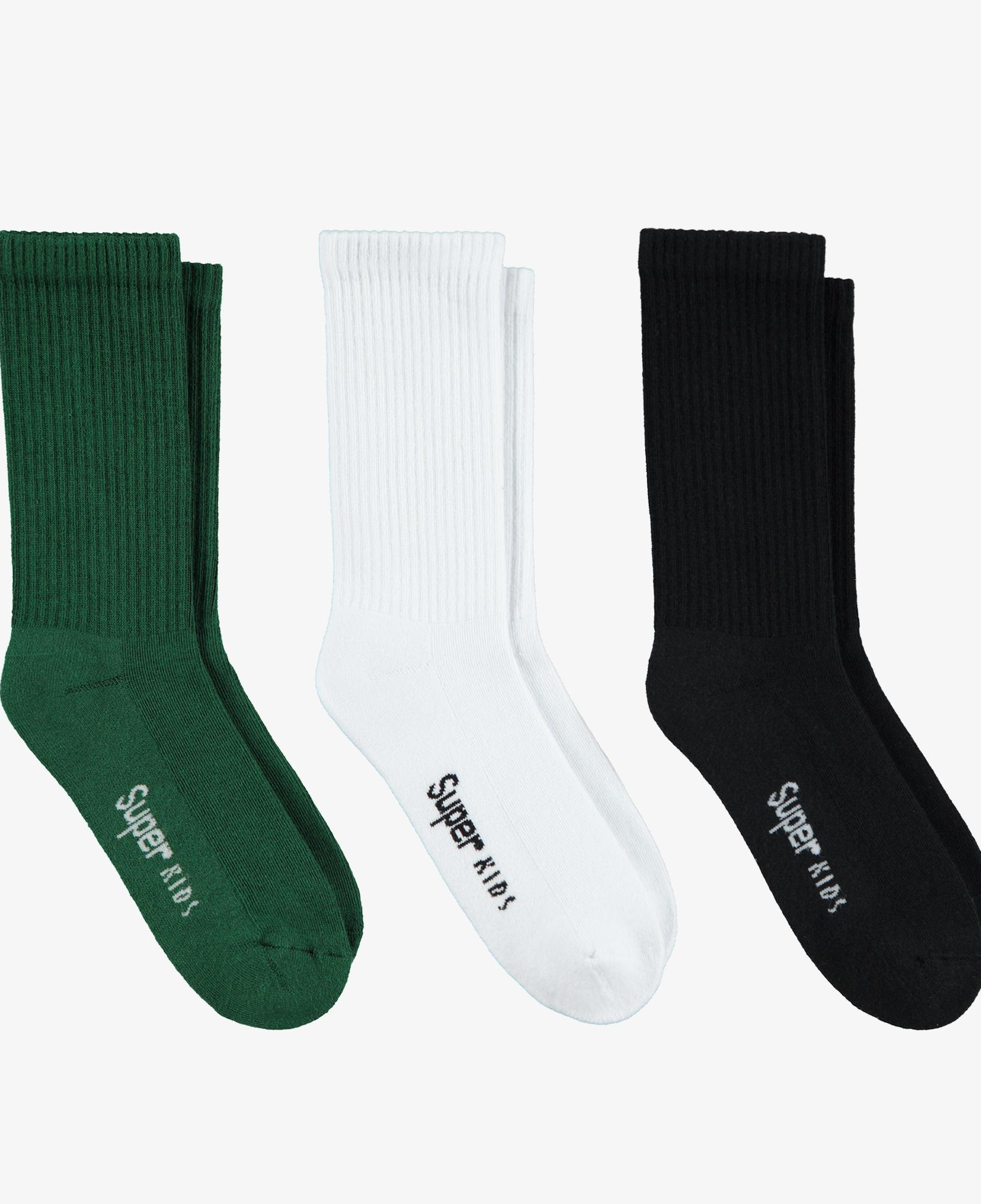 UNITED4 Tenis Towel Çocuk Yeşil/Beyaz/Siyah Çorap