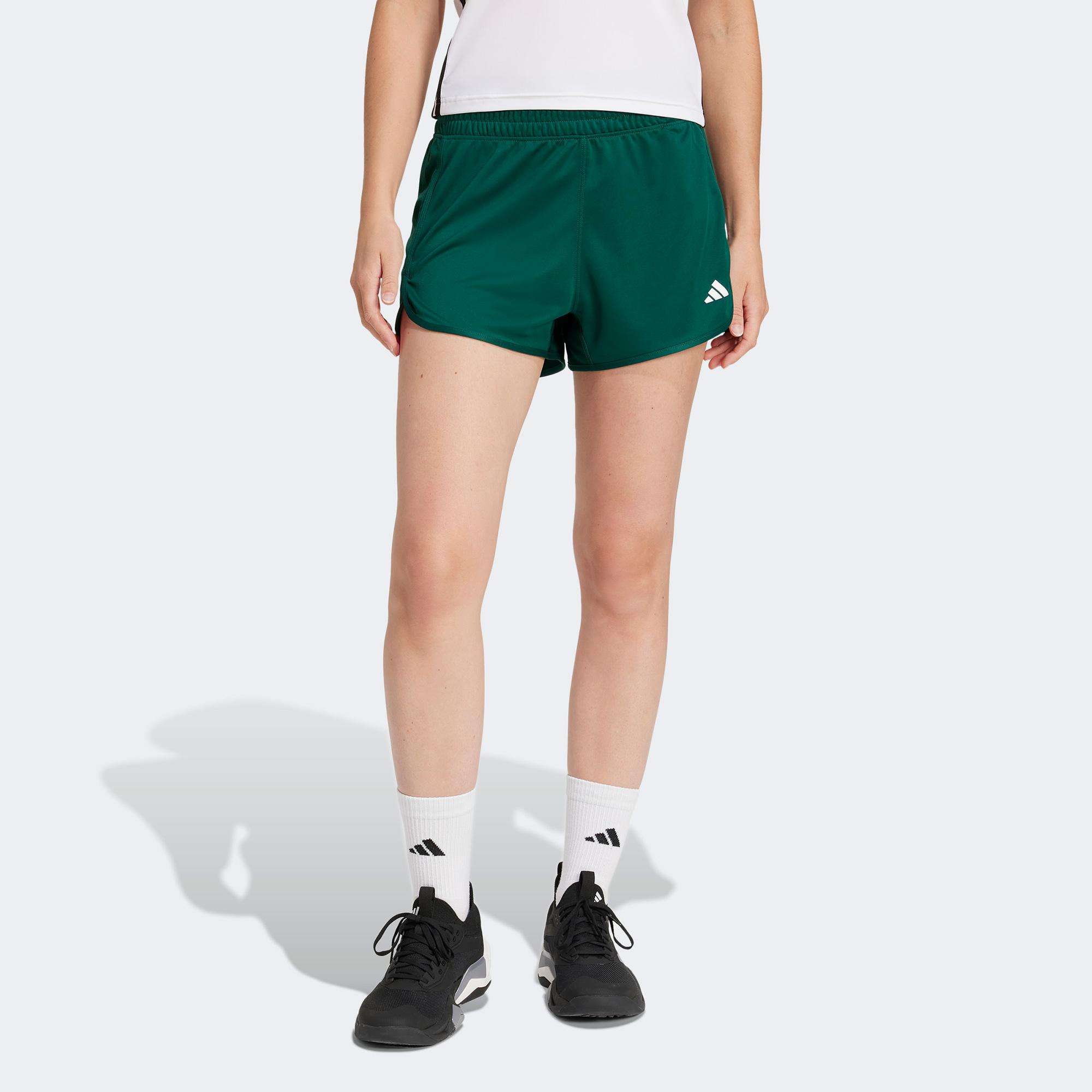 adidas Pacer Essentials Knit High Rise Kadın Yeşil Antrenman Şort