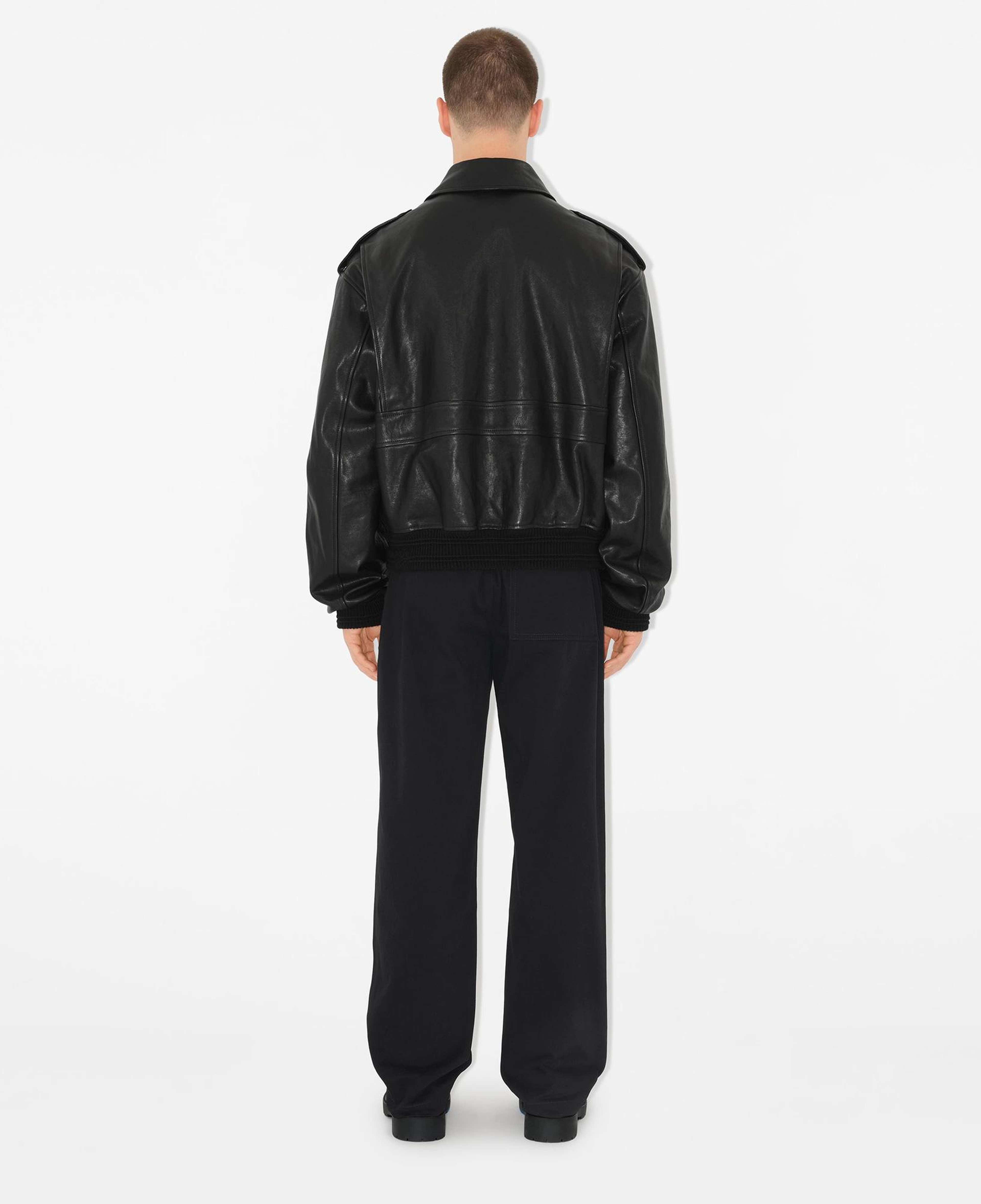 Burberry Pan Cotton Gabardine Erkek Siyah Pantolon