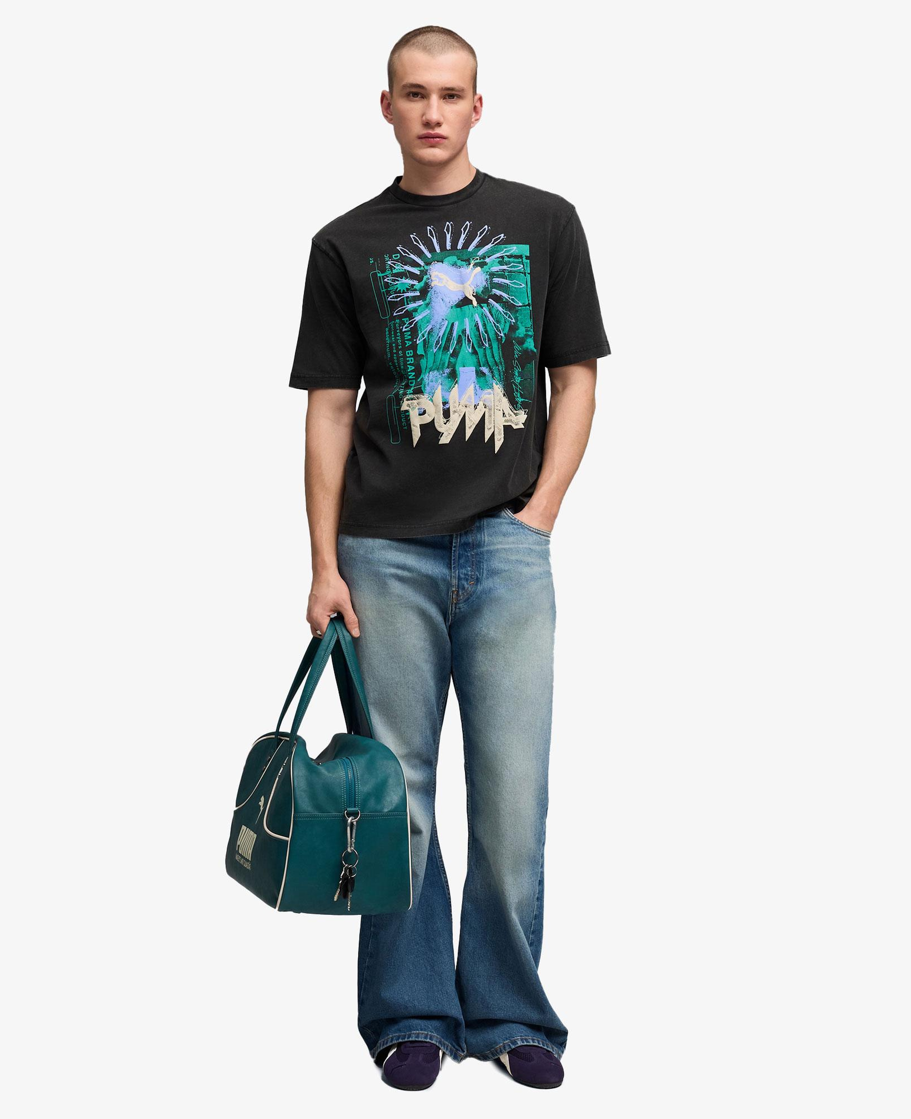 Puma Graphic Erkek Siyah T-Shirt