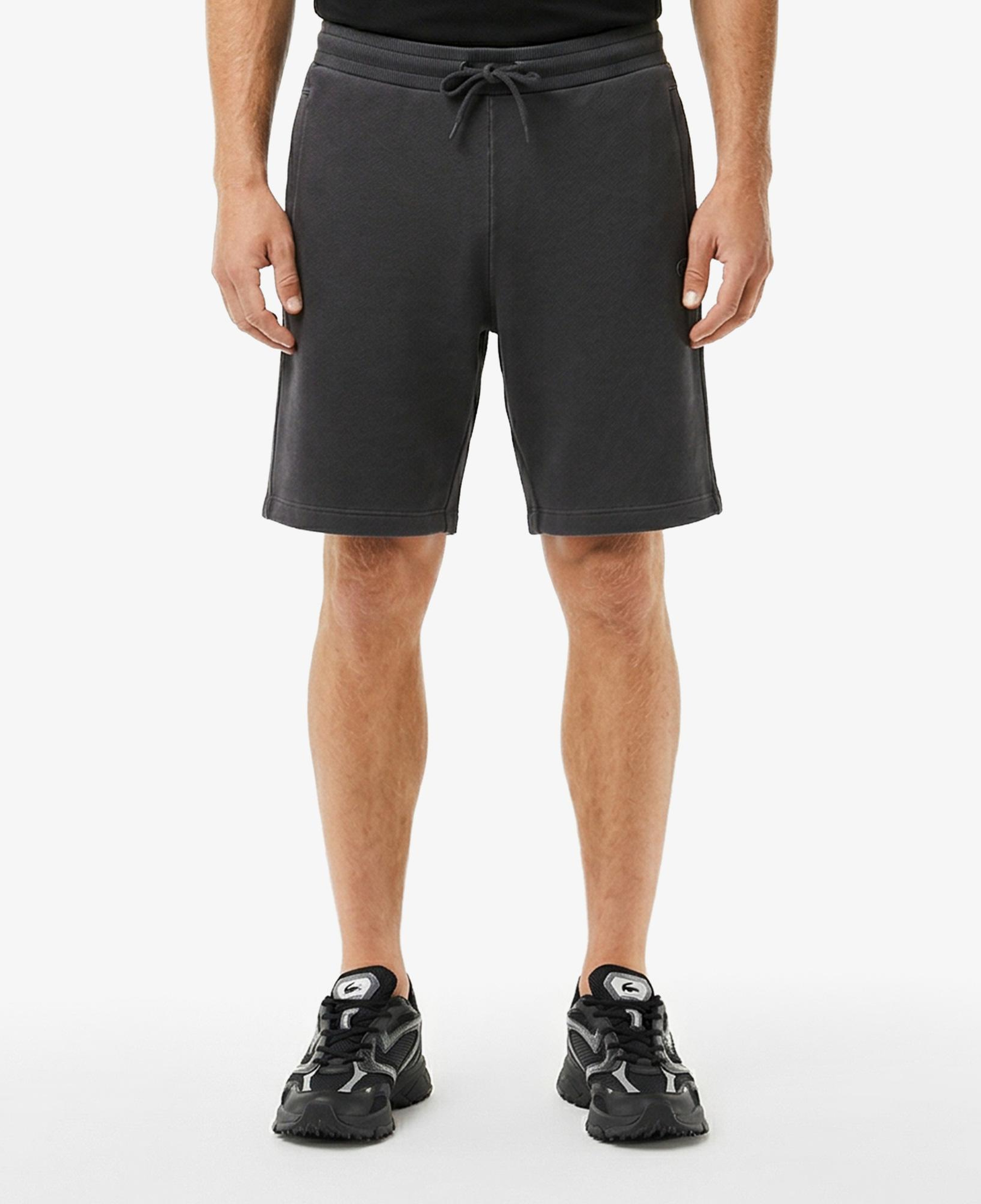 Erkek Loose Fit Koyu Gri Şort