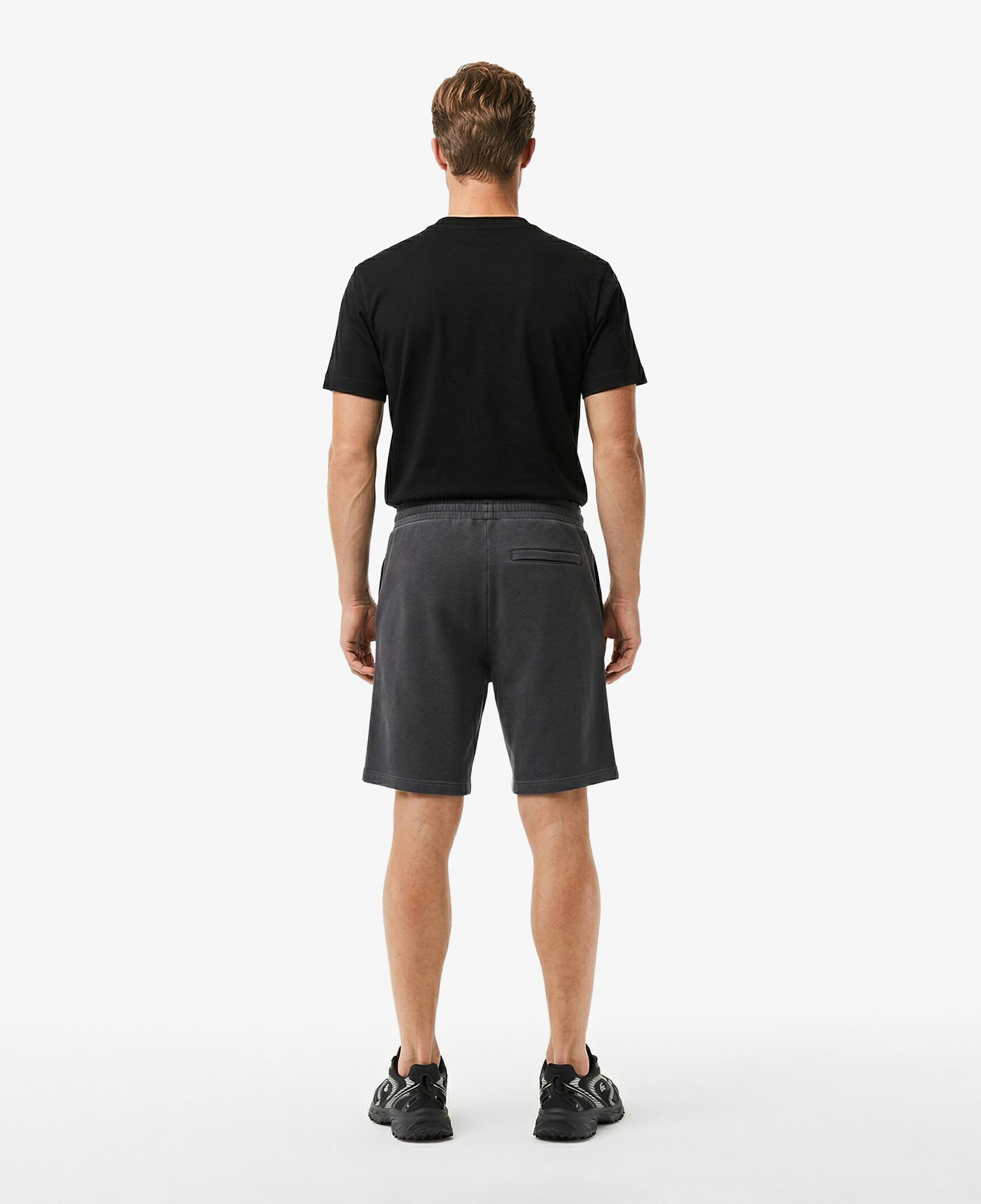 Erkek Loose Fit Koyu Gri Şort