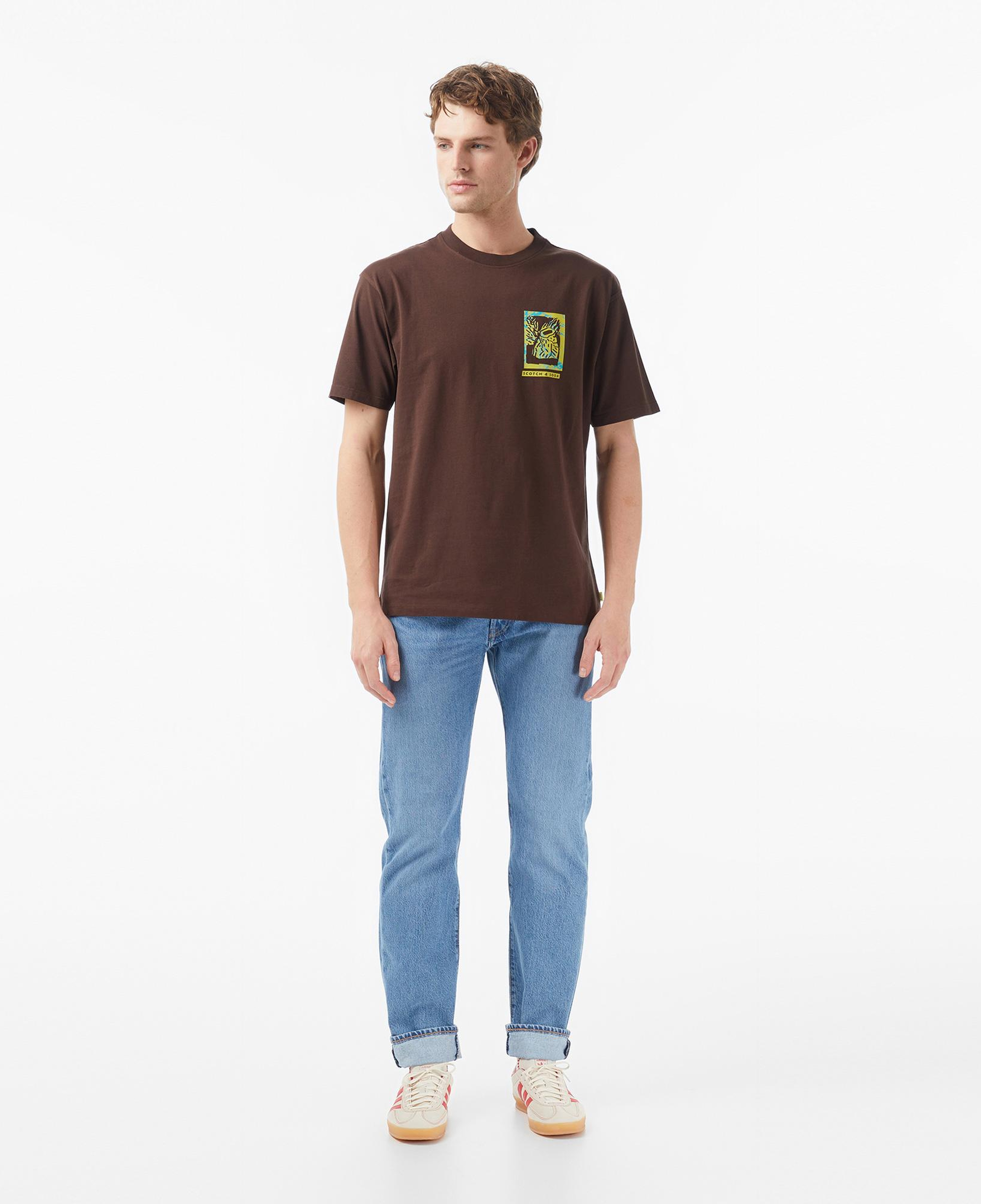 Scotch&Soda Relaxed Fit Front Back Erkek Kahverengi Gömlek