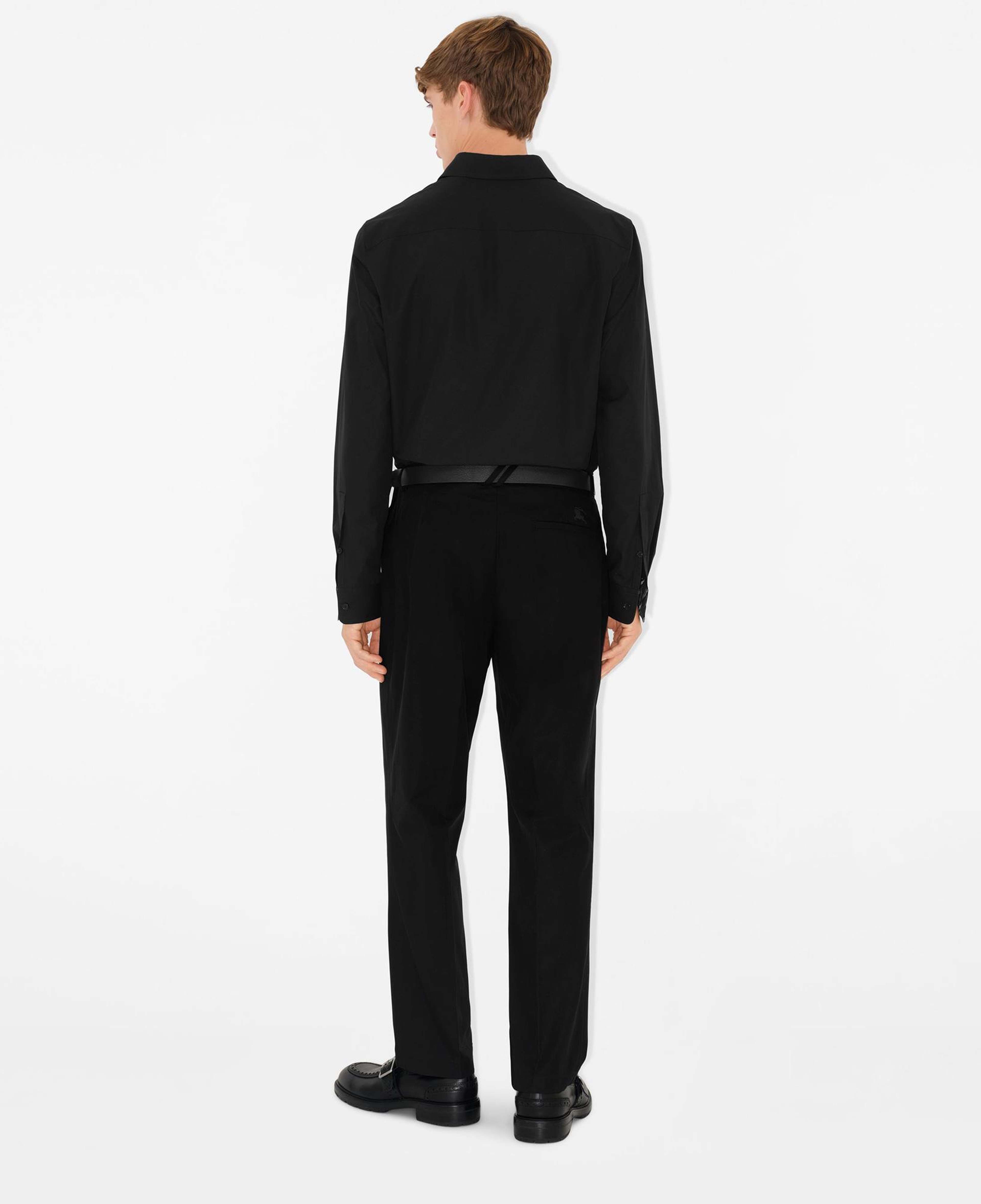 Burberry Ros Slim Fit Cotton Erkek Siyah Gömlek