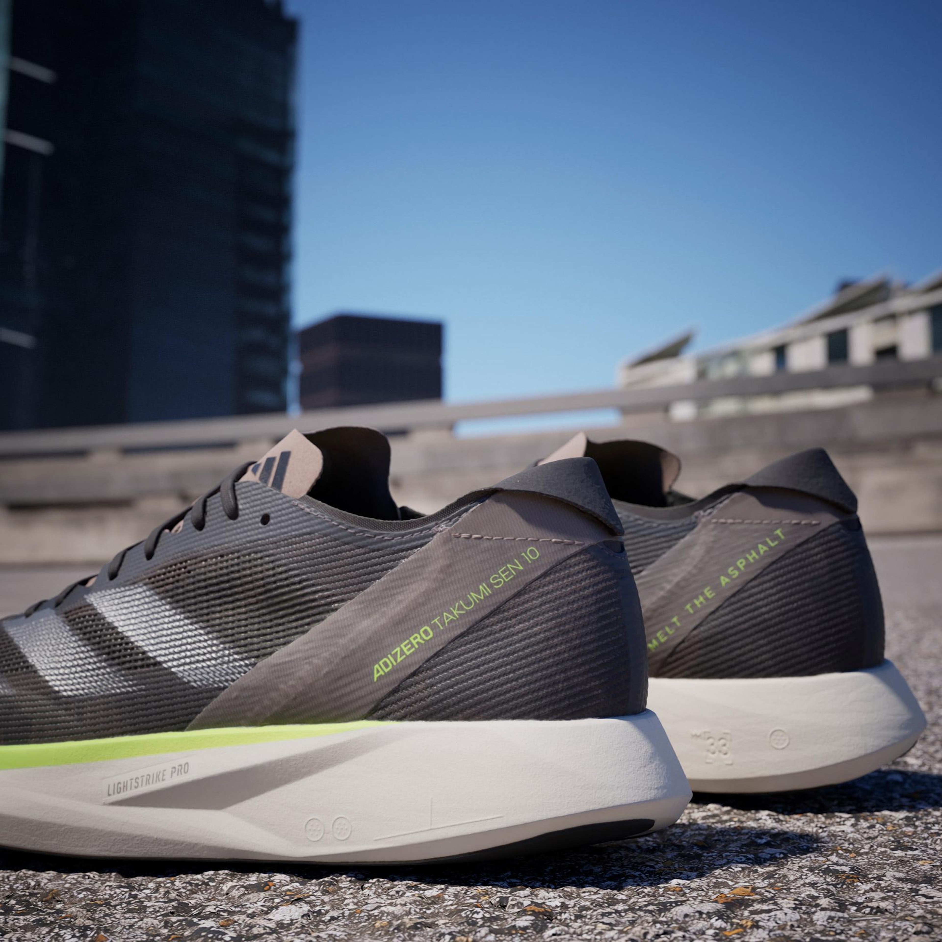 adidas Adizero Takumi 10 Erkek Siyah Koşu Ayakkabısı