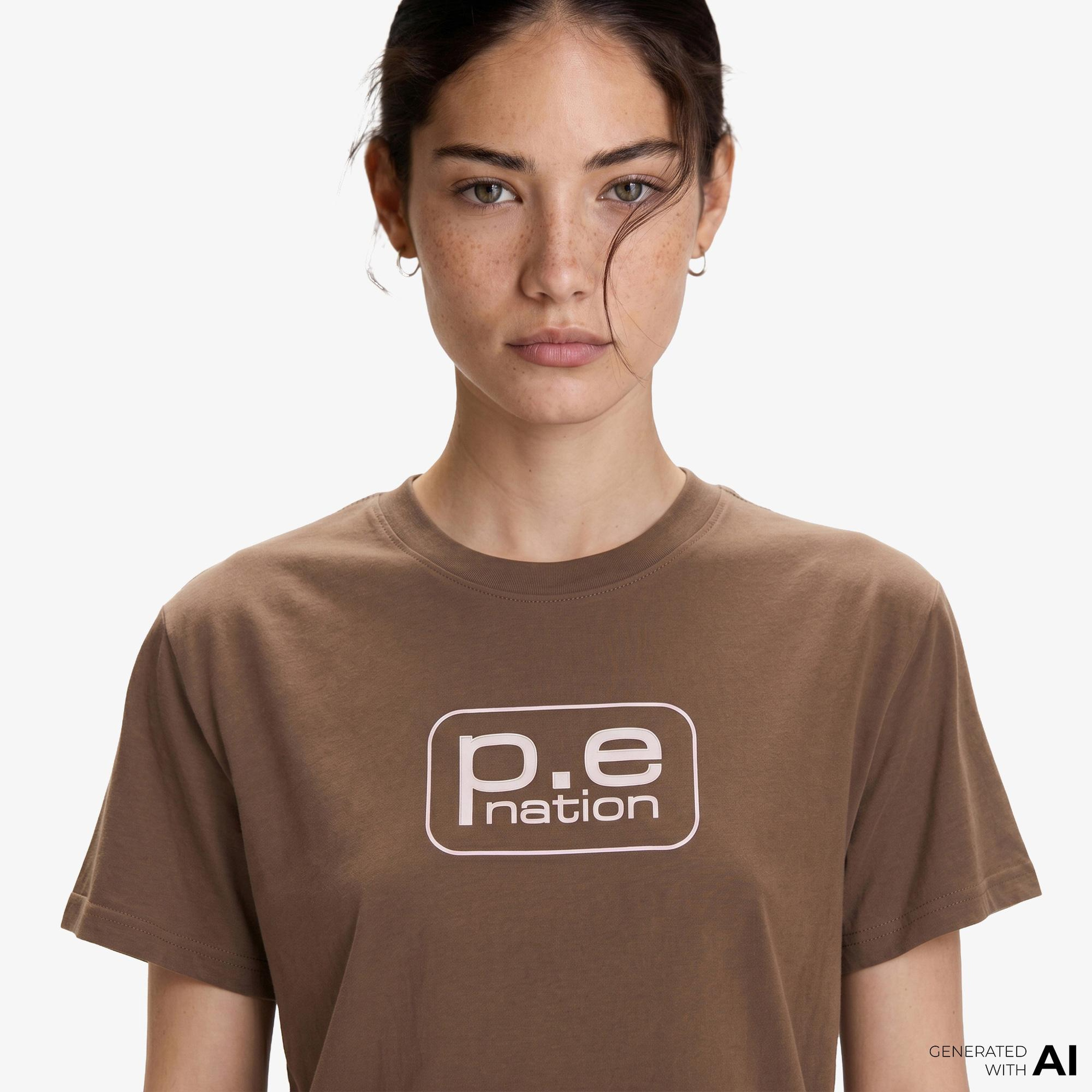 P.E Nation Flux Kadın Kahverengi T-Shirt