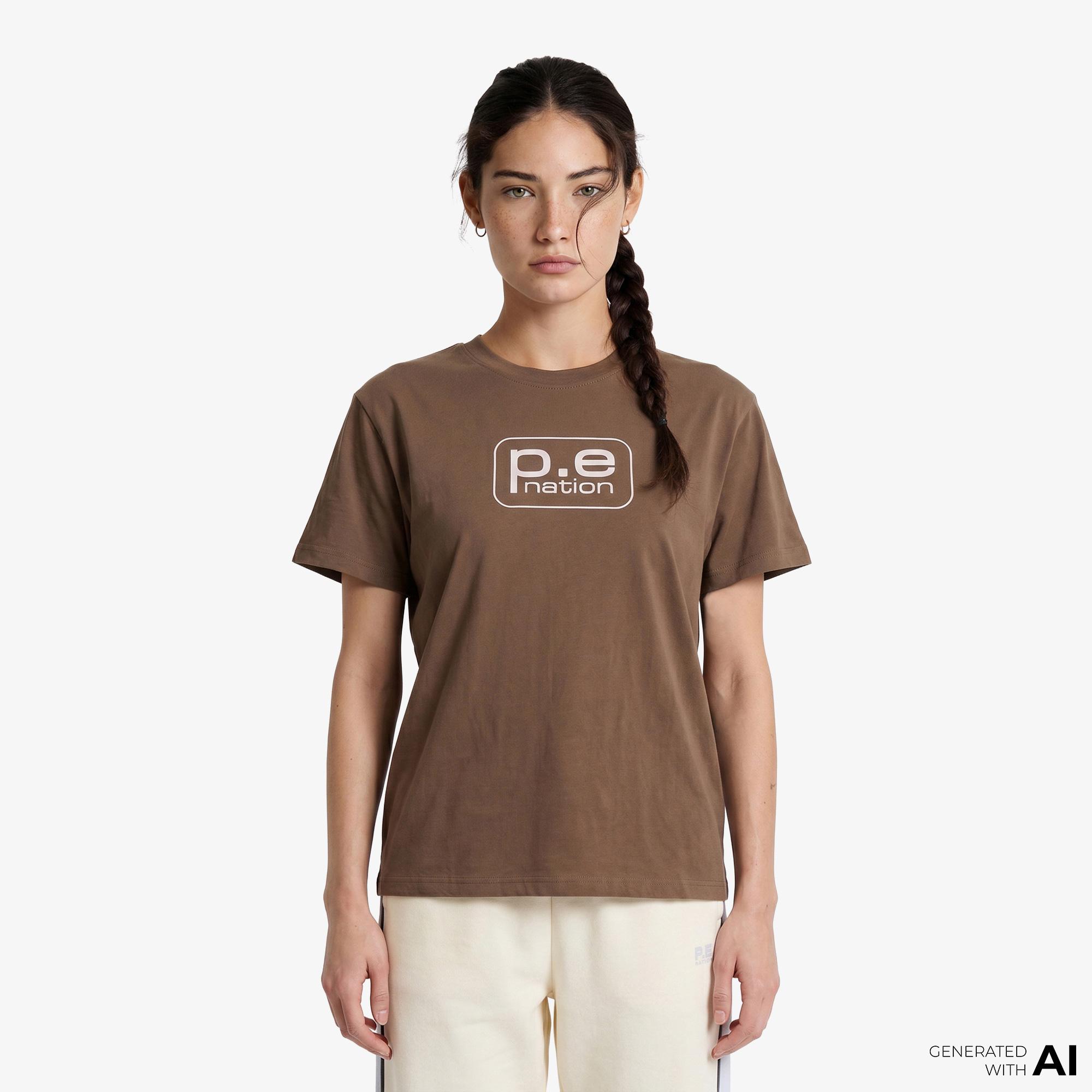 P.E Nation Flux Kadın Kahverengi T-Shirt