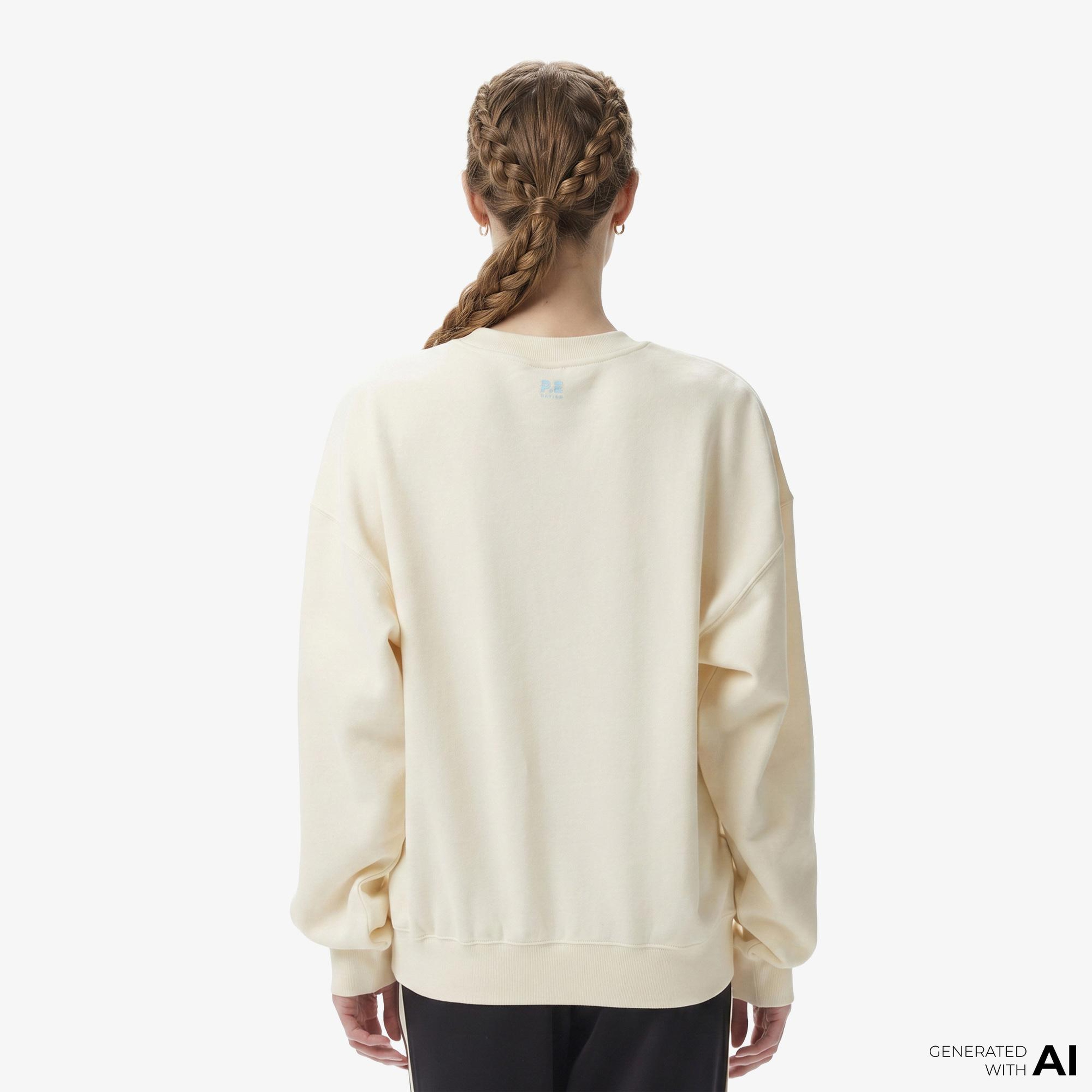 P.E Nation Heritage Kadın Krem Rengi Sweatshirt