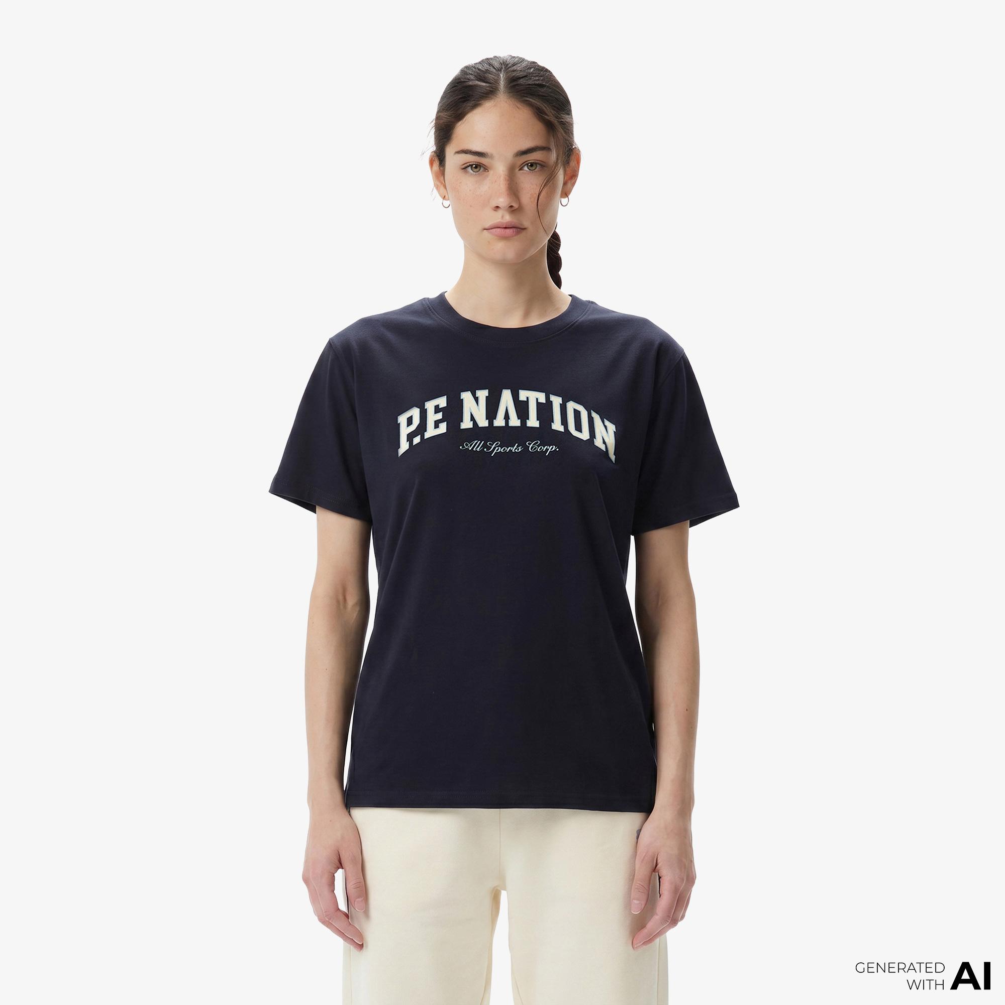 P.E Nation Heritage Kadın Lacivert T-Shirt